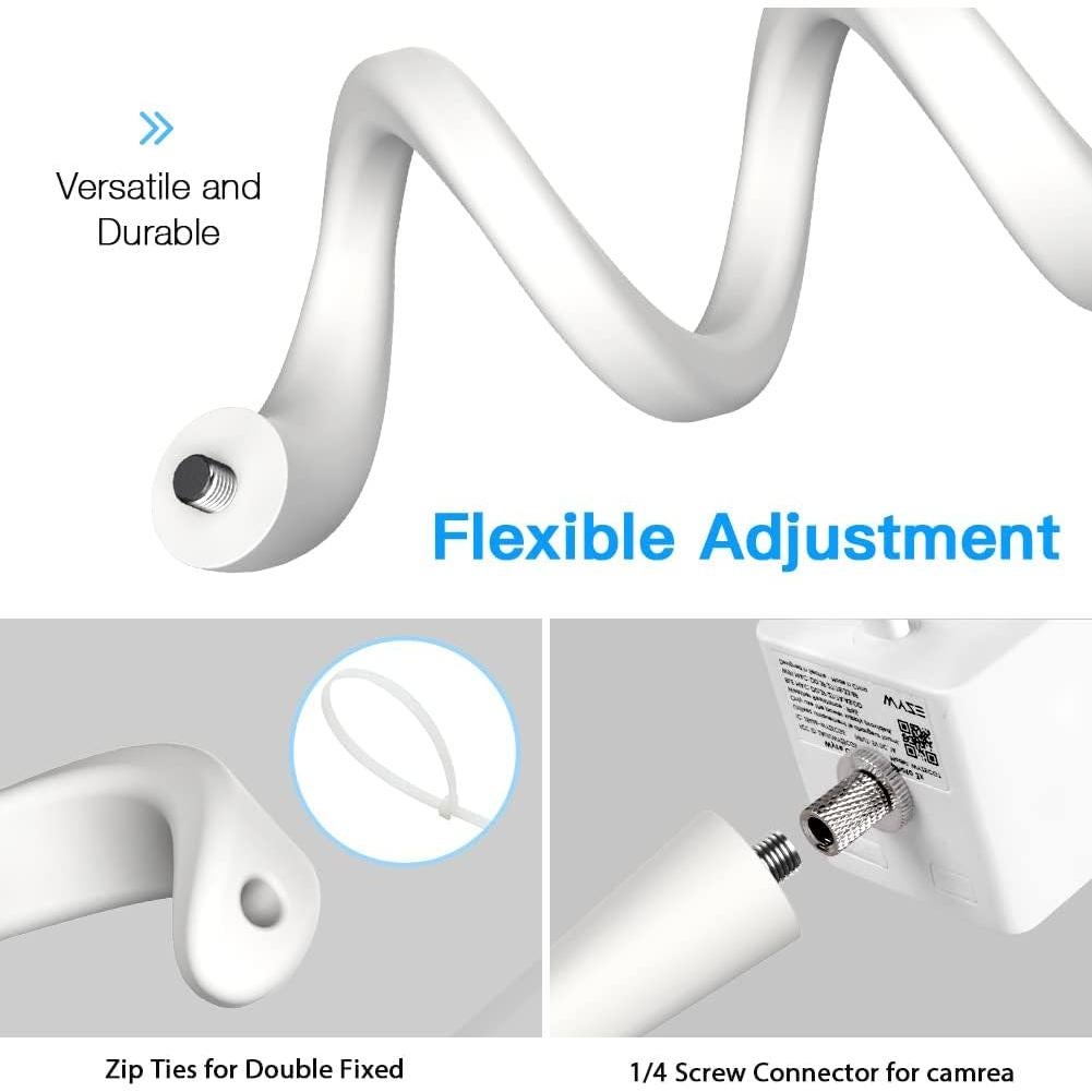 Soporte flexible para cámara Wyze Cam OG/V3/V4 - 44.5 cm, 2 paquetes