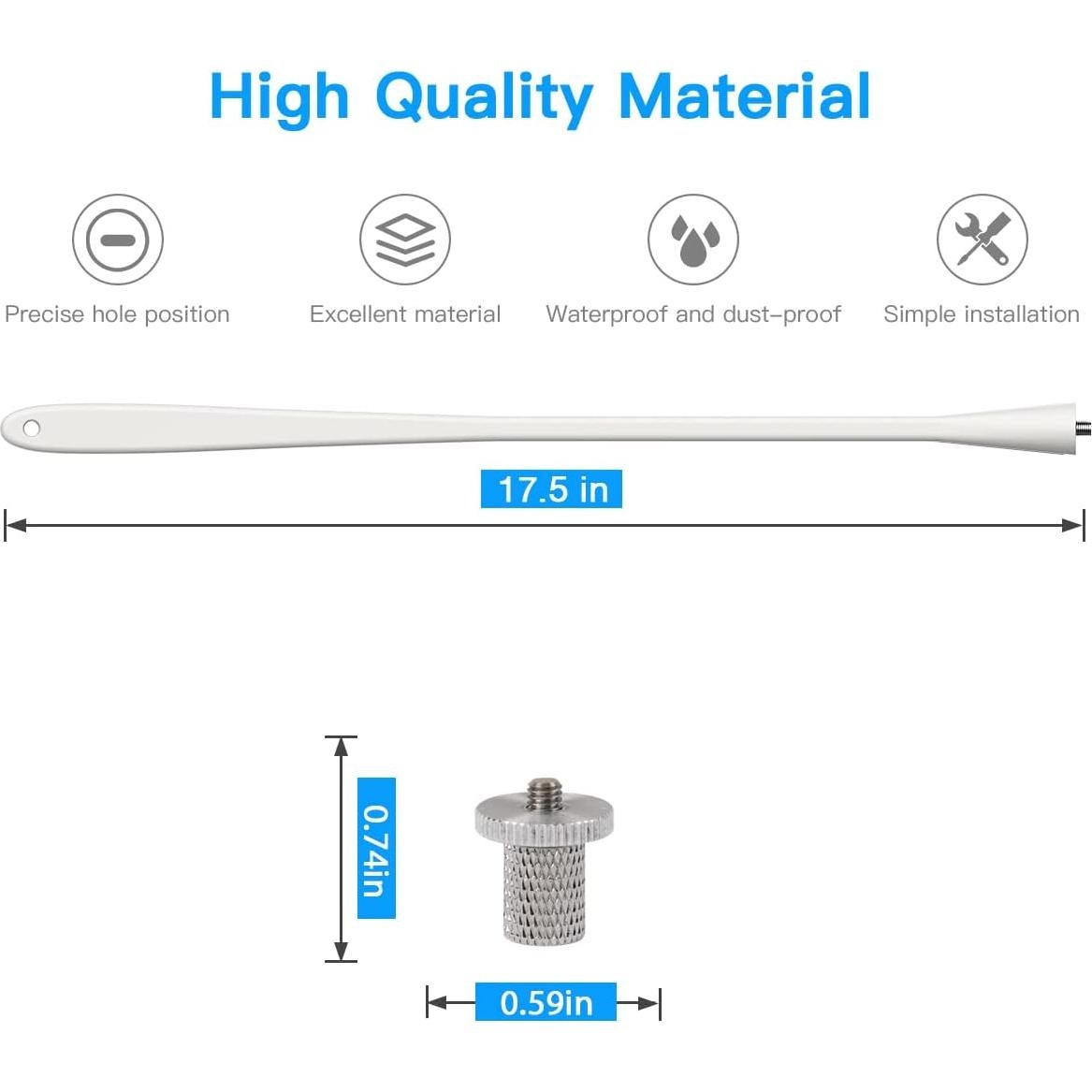 Soporte flexible para cámara Wyze Cam OG/V3/V4 - 44.5 cm, 2 paquetes
