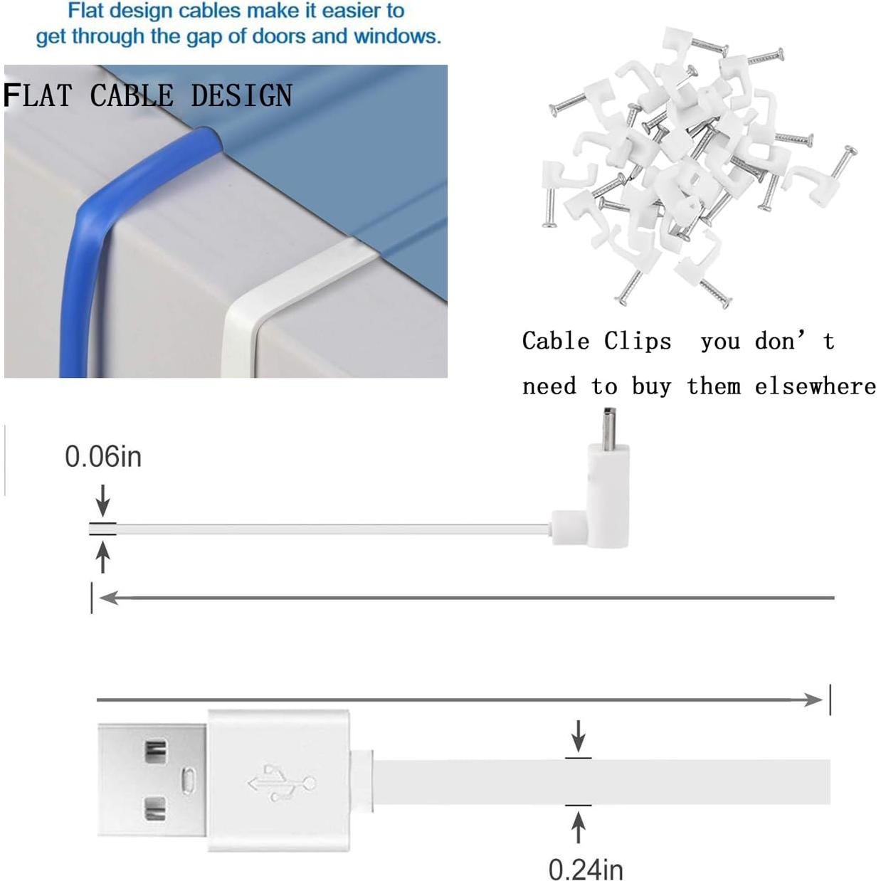 Paquete de 2 Cables de Extensión 12m LUOYEE para WYZE Cam Pan V3