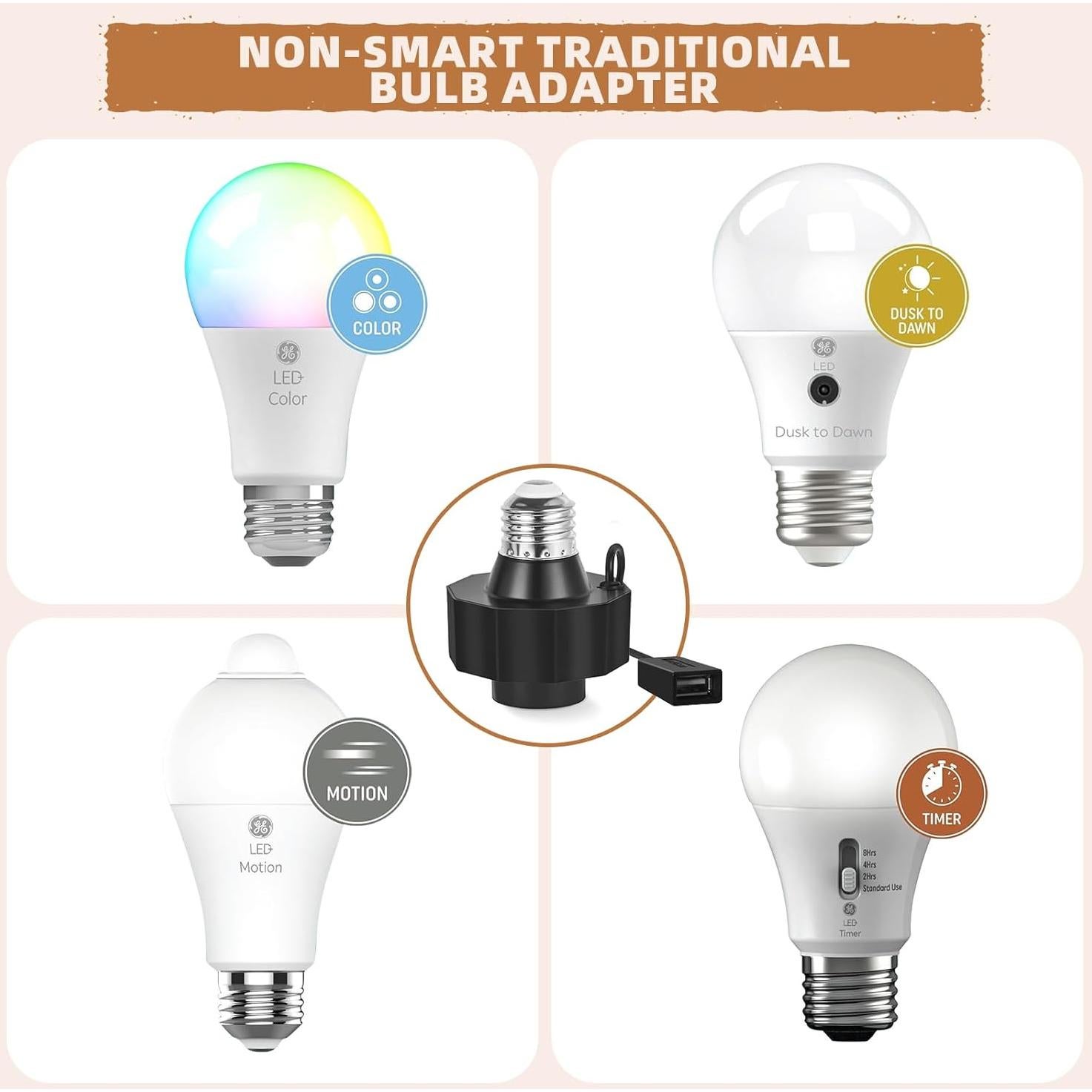 Adaptador de Enchufe USB Rreslicam para Cámaras y Luces LED