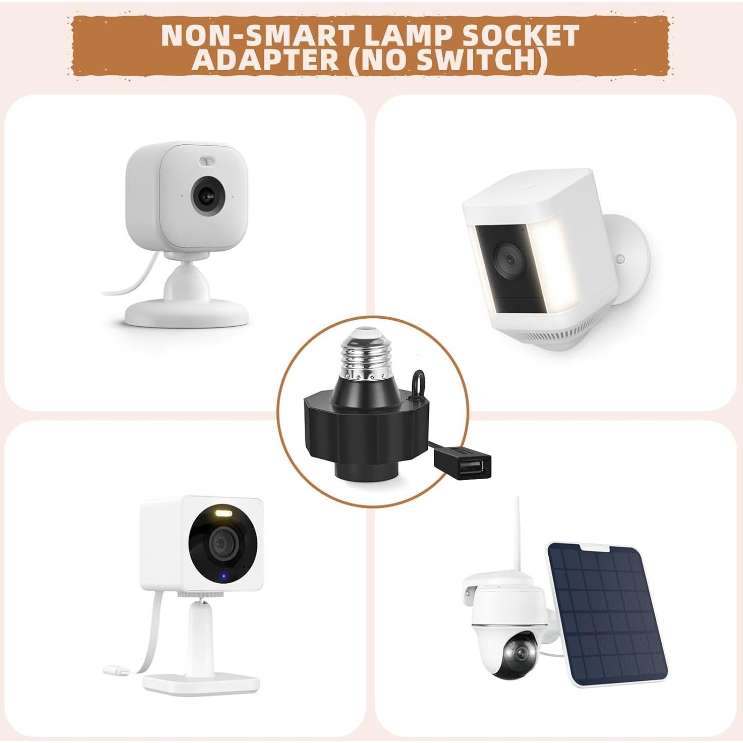 Adaptador de Enchufe USB Rreslicam para Cámaras y Luces LED