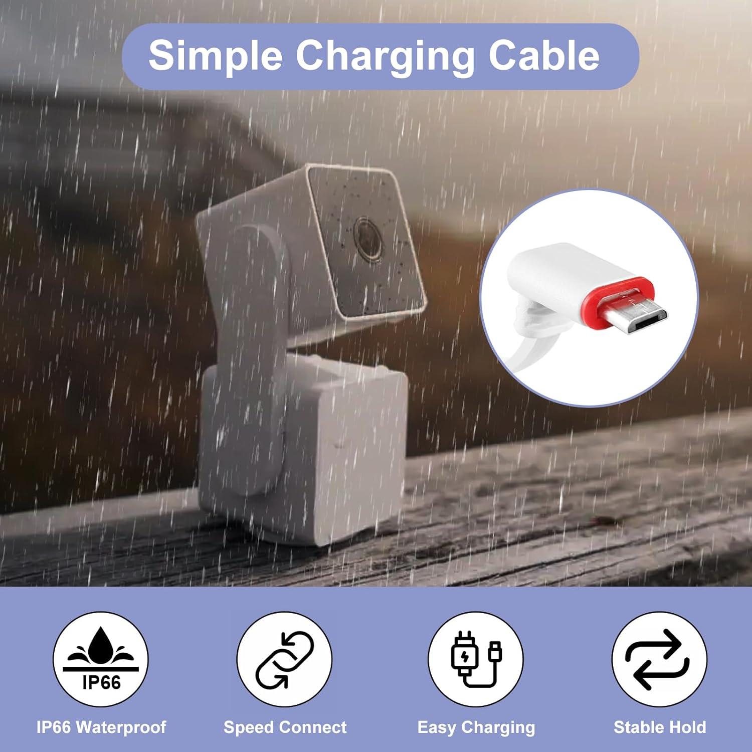 Paquete de 2 Cables de Extensión de Poder 7.6m para WYZE Cam Pan v3