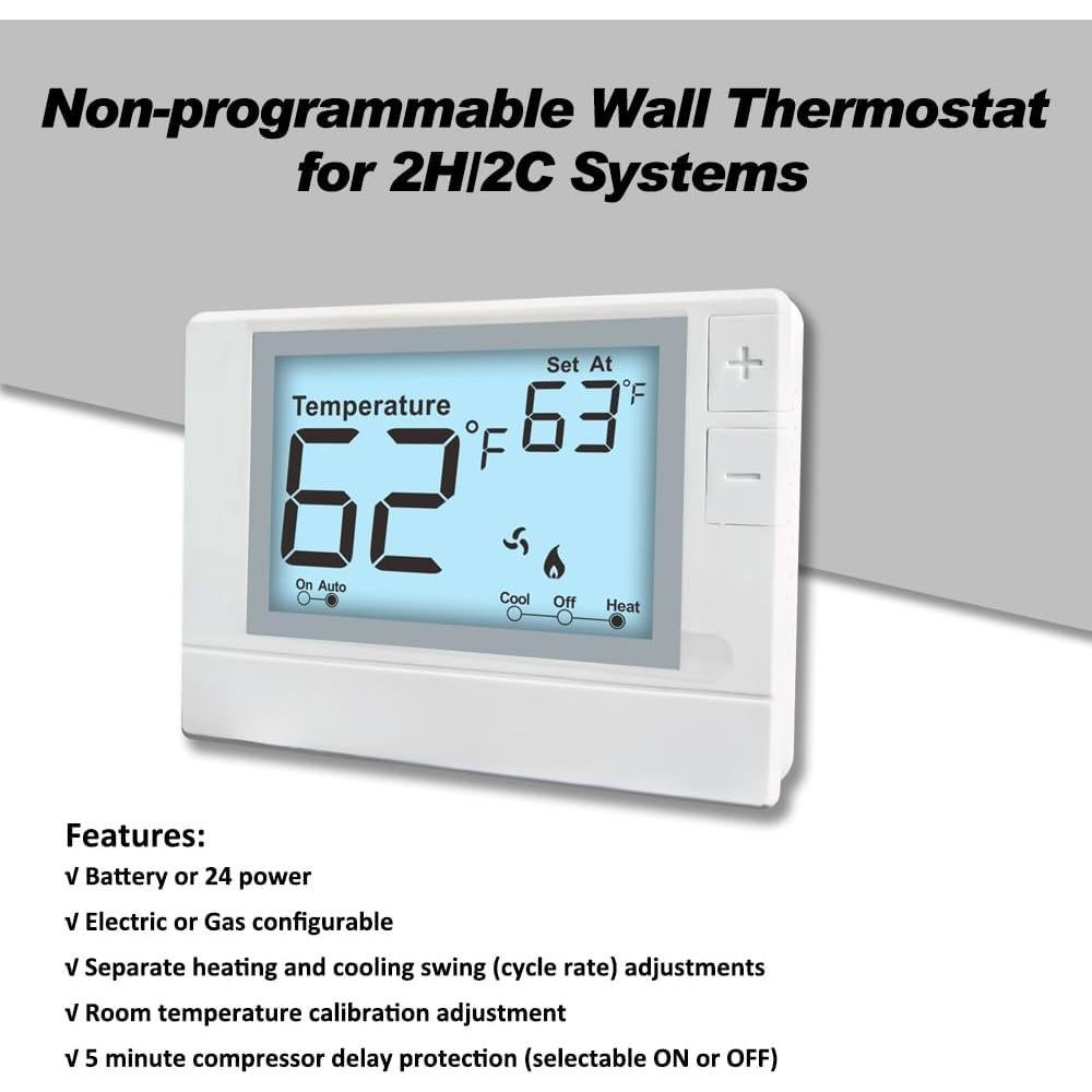 Termostato Digital Coiiwsei RTH702 para Calefacción y Enfriamiento