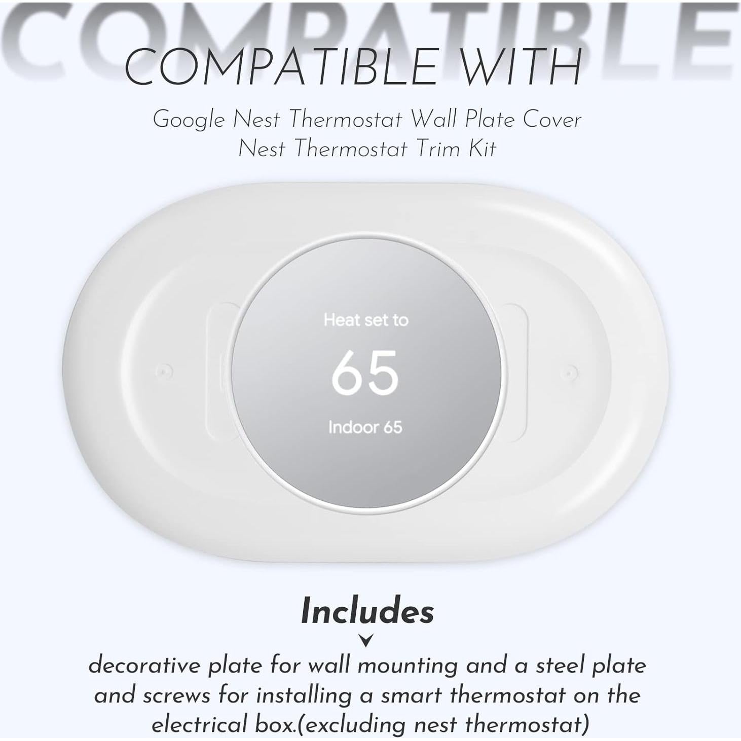 Accesorios para Termostato Nest Pokin - Cubierta de Pared Blanca