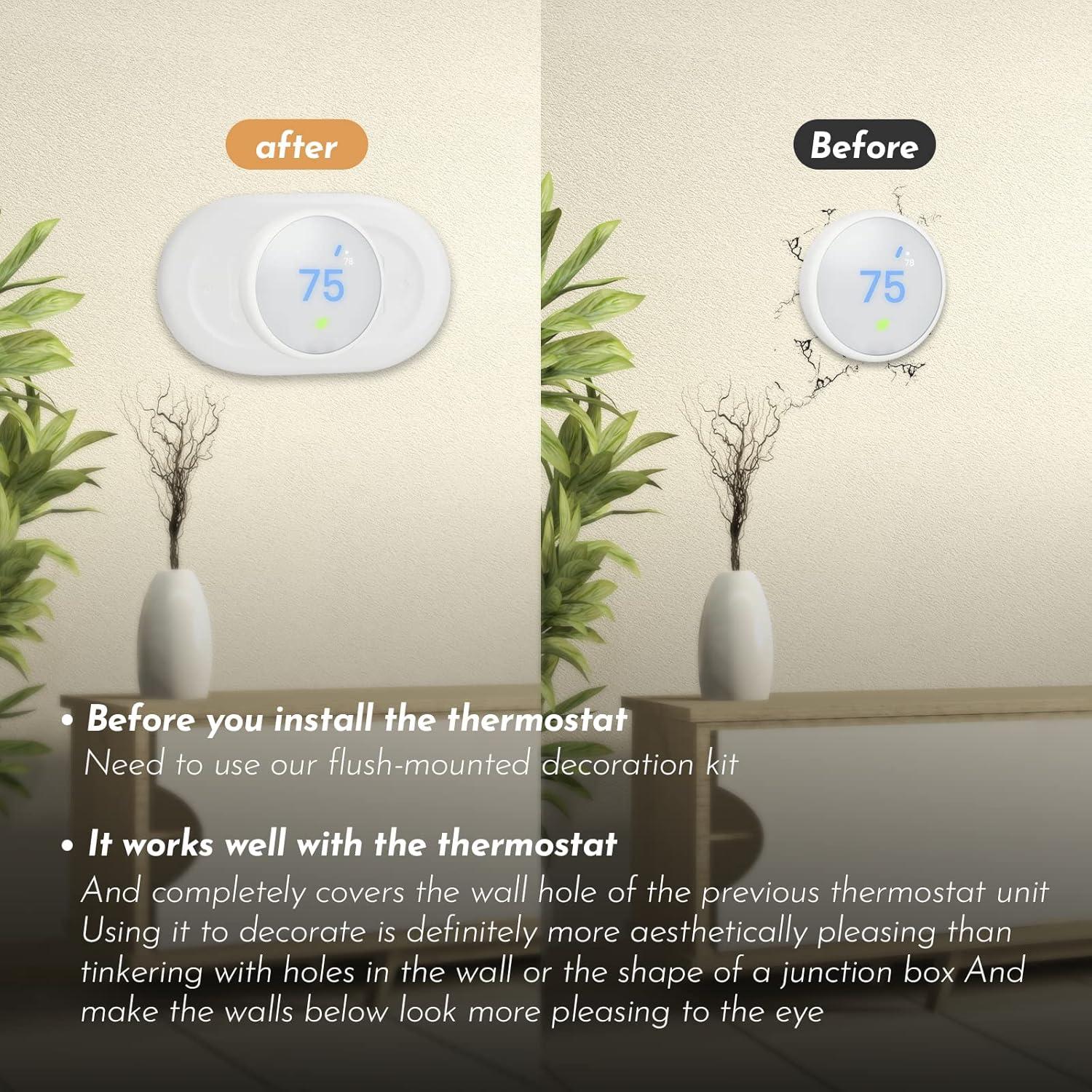 Accesorios para Termostato Nest Pokin - Cubierta de Pared Blanca