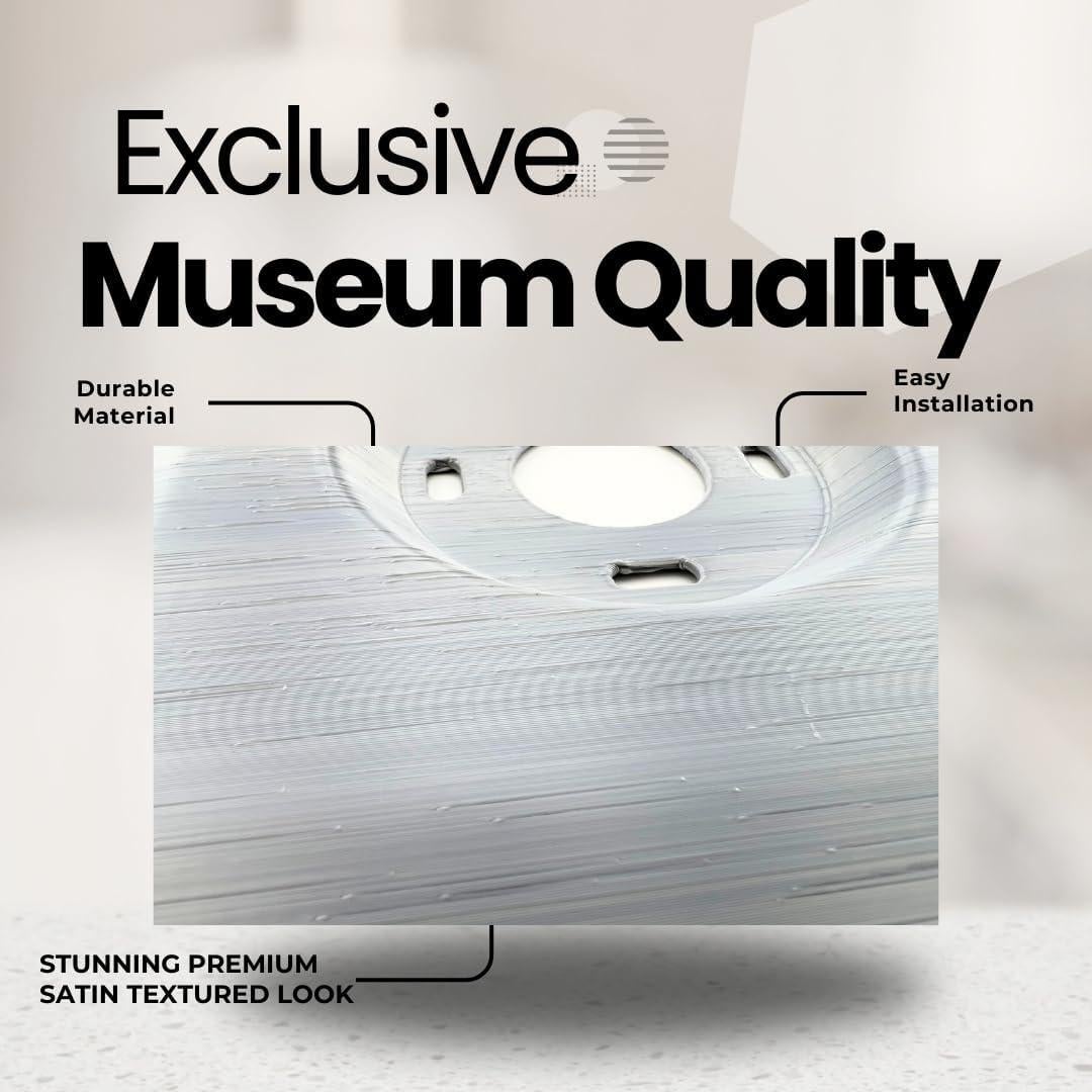 Placa de Pared Cuadrada Adorna One Silver Sheen para Termostato Google Nest 2020