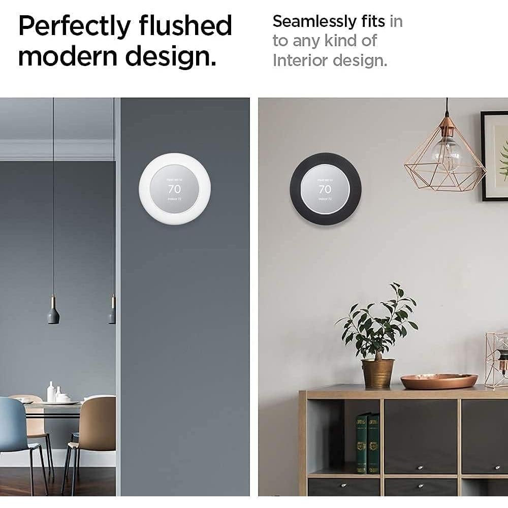 Cubierta de Placa de Pared Poivy para Termostato Nest Negro