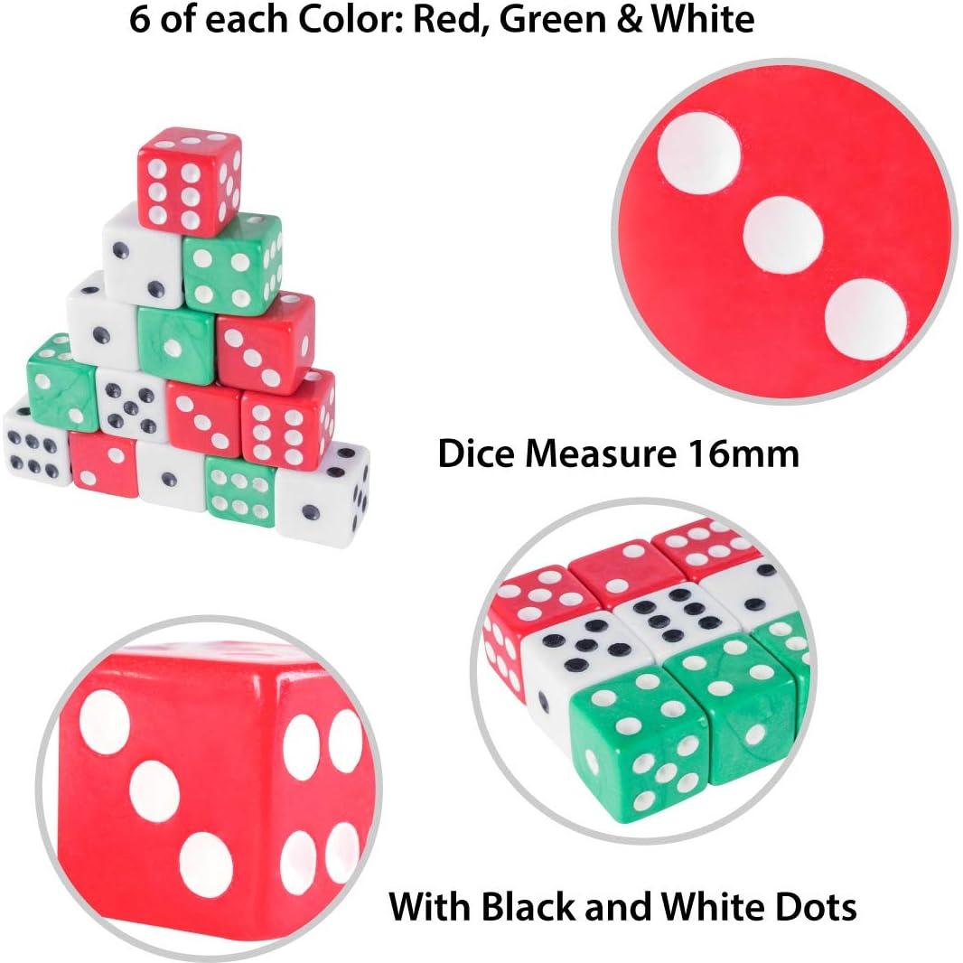 Dados de Colores Super Z Outlet 18 Piezas 16mm