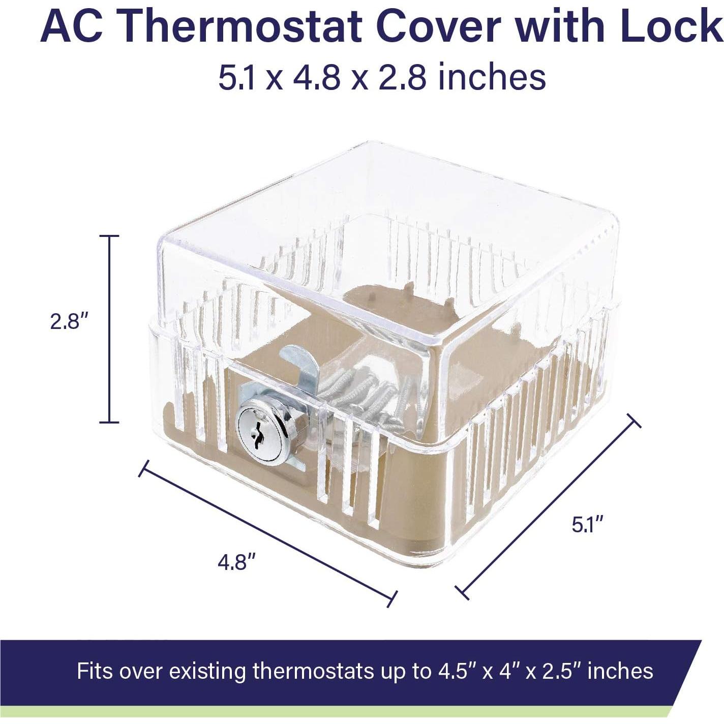 Cubierta de Cerradura para Termostato BISupply - Transparente
