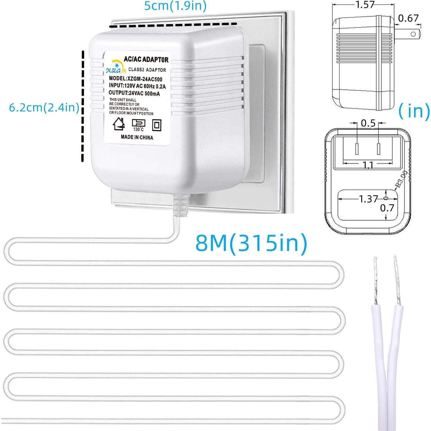 Adaptador de Suministro 24V XZGM para Timbres y Termostatos
