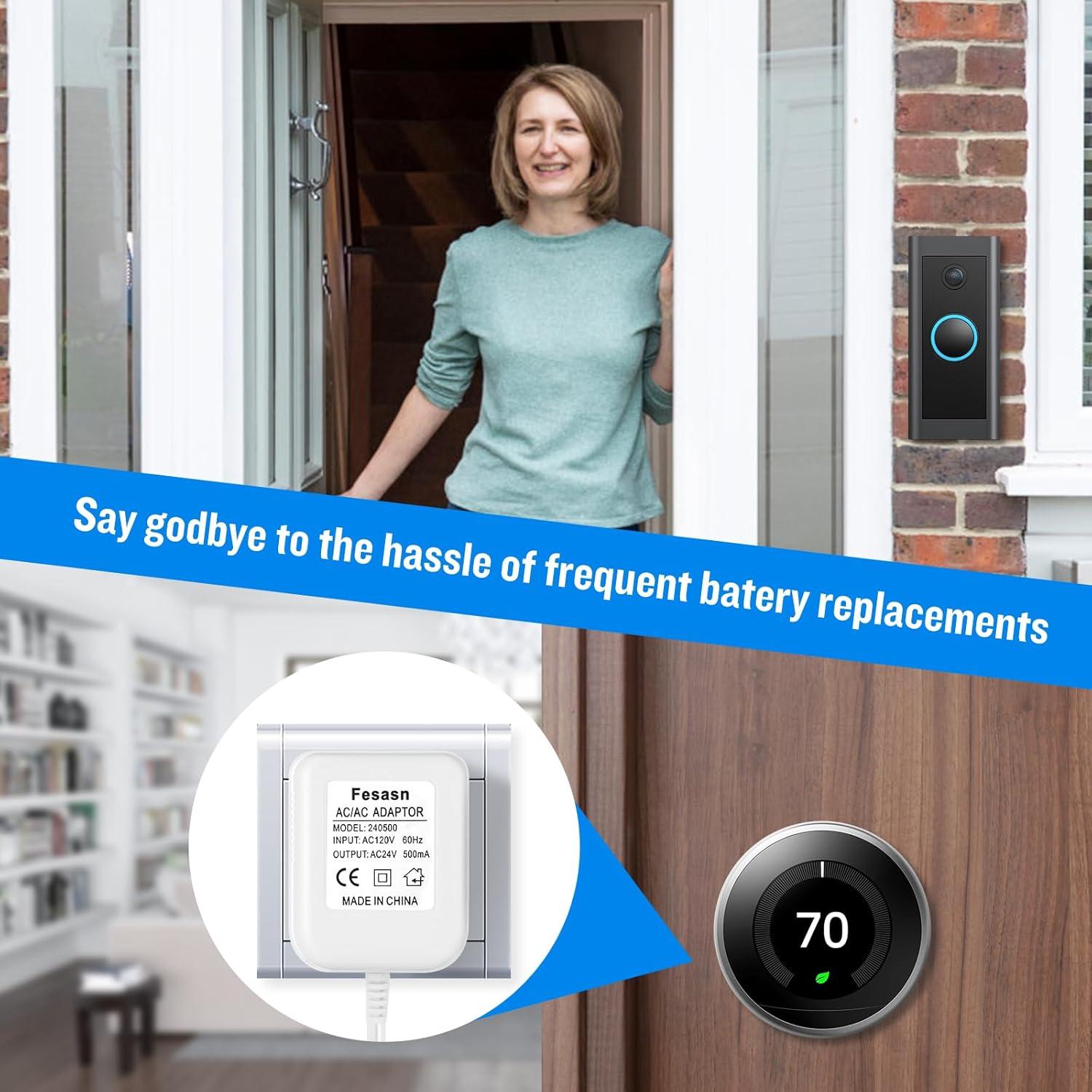 Adaptador de corriente 24V Fesasn para timbres y termostatos