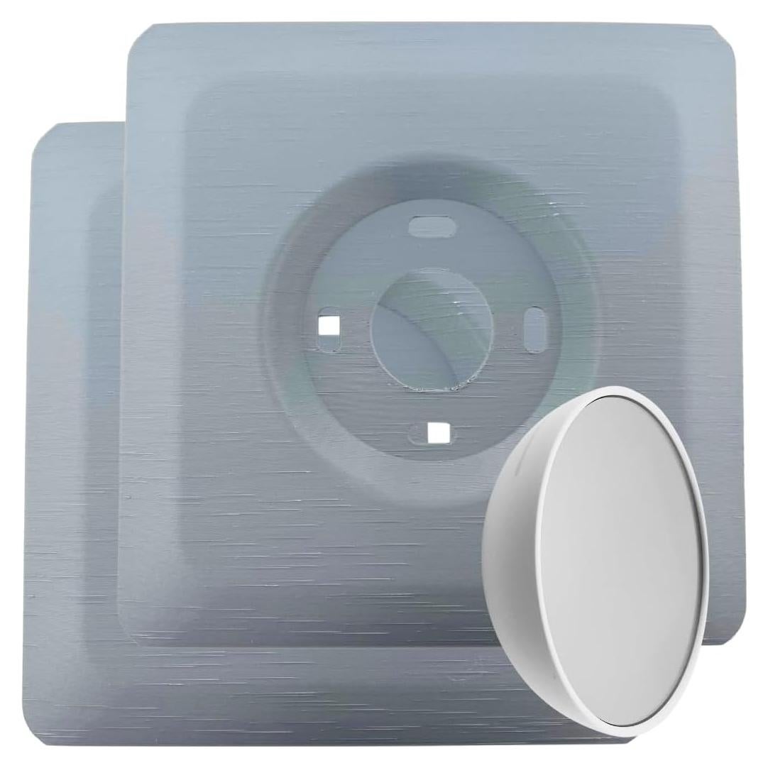 2 Placas de Pared Cuadradas Adorna One Gris Puerto para Termostato Nest 2020