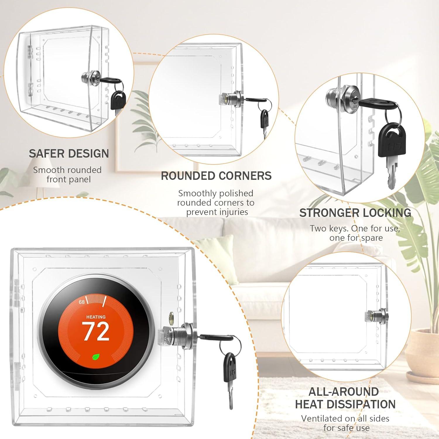 Caja de bloqueo de termostato PILISPARK 2 piezas con llave