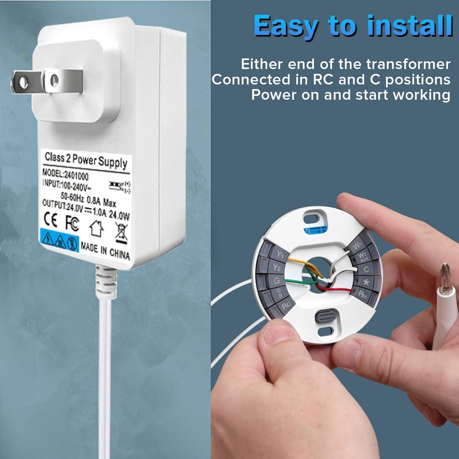 Transformador de Timbre DC 24V 1A Solsinsy para Ring y Termostatos