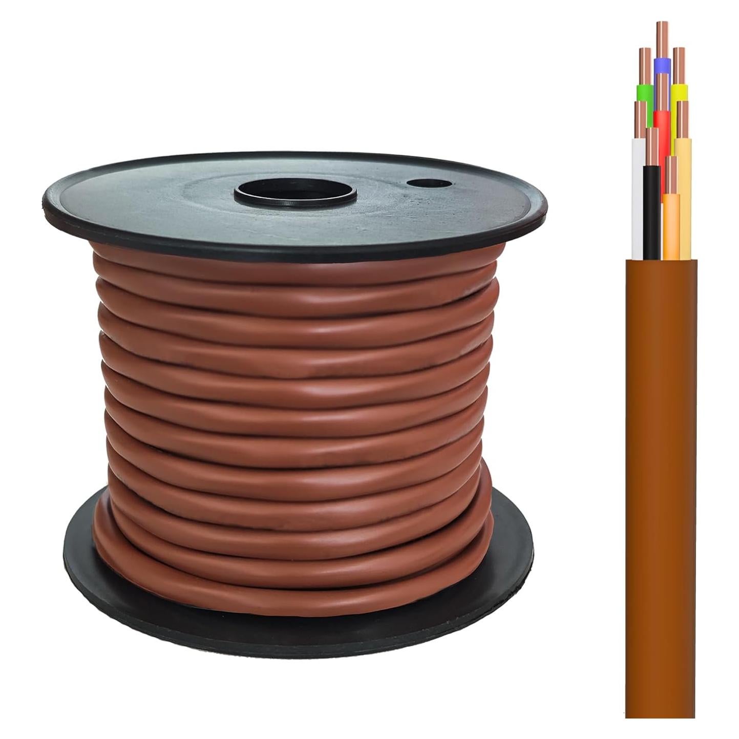 Cable de Termostato FRUDRIK 18 AWG CL2 15.24m Marrón