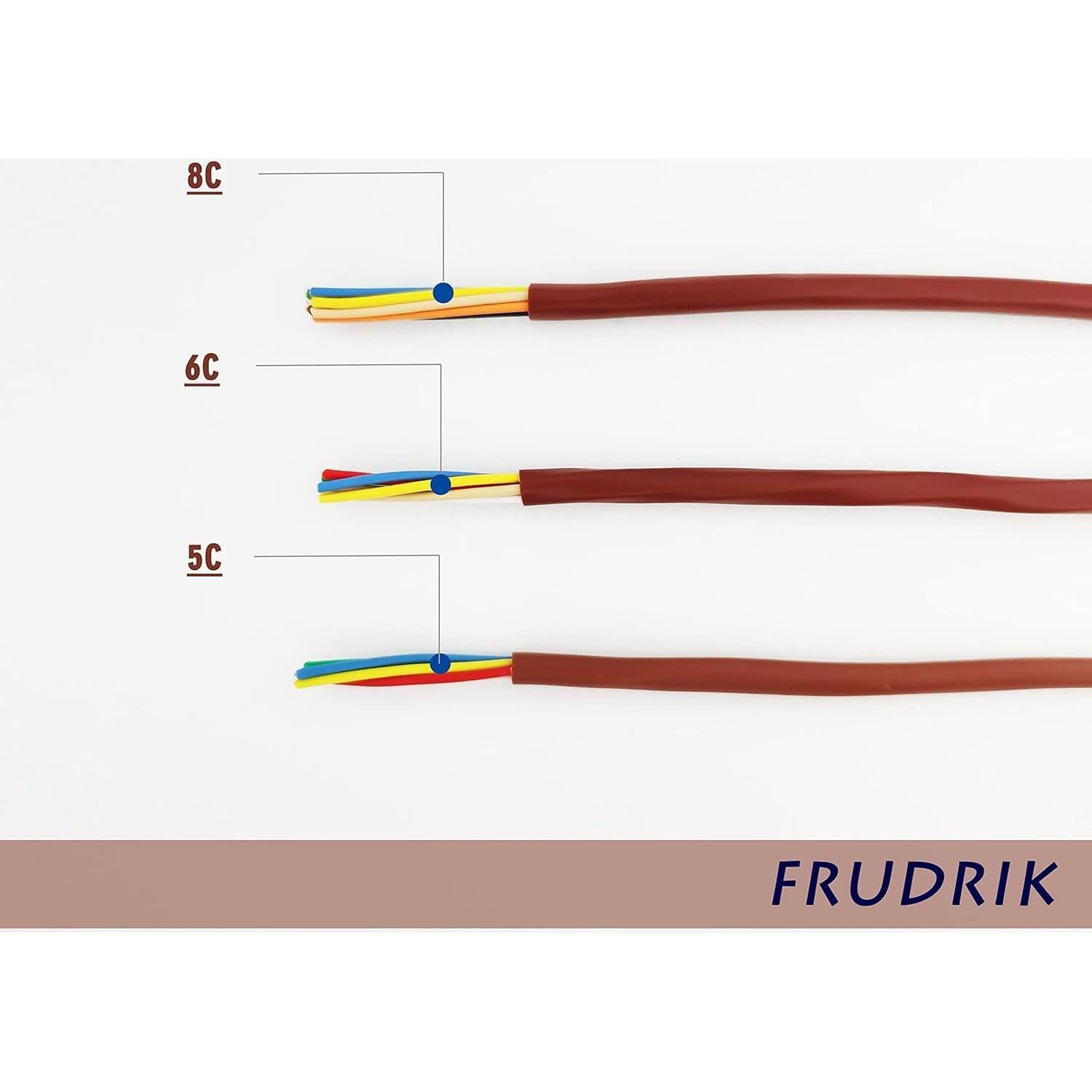 Cable de Termostato FRUDRIK 18 AWG CL2 15.24m Marrón