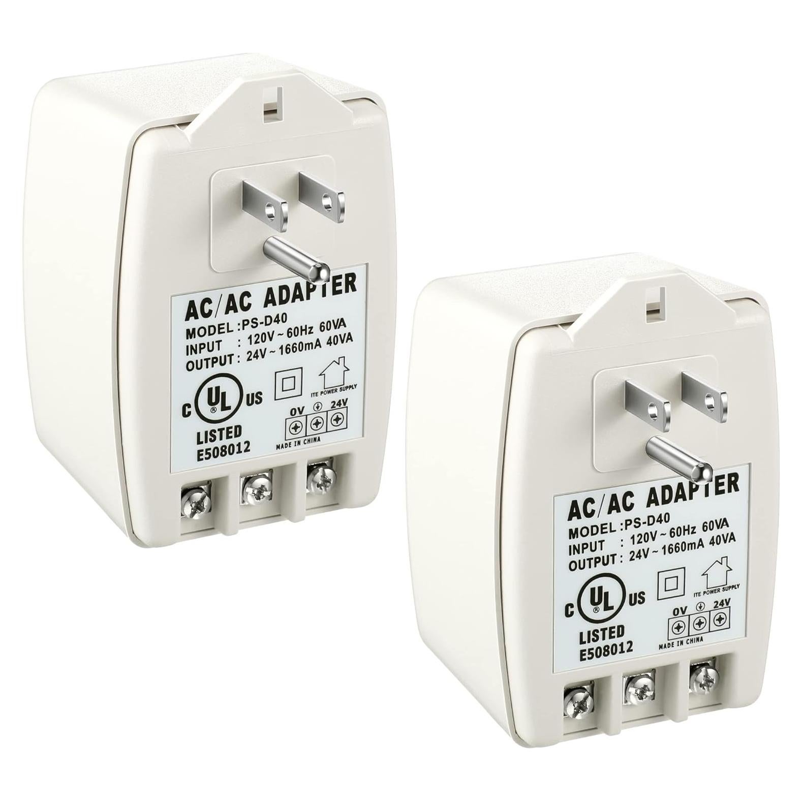 Transformador Hotop 24V 40VA Enchufable con Fusible PTC