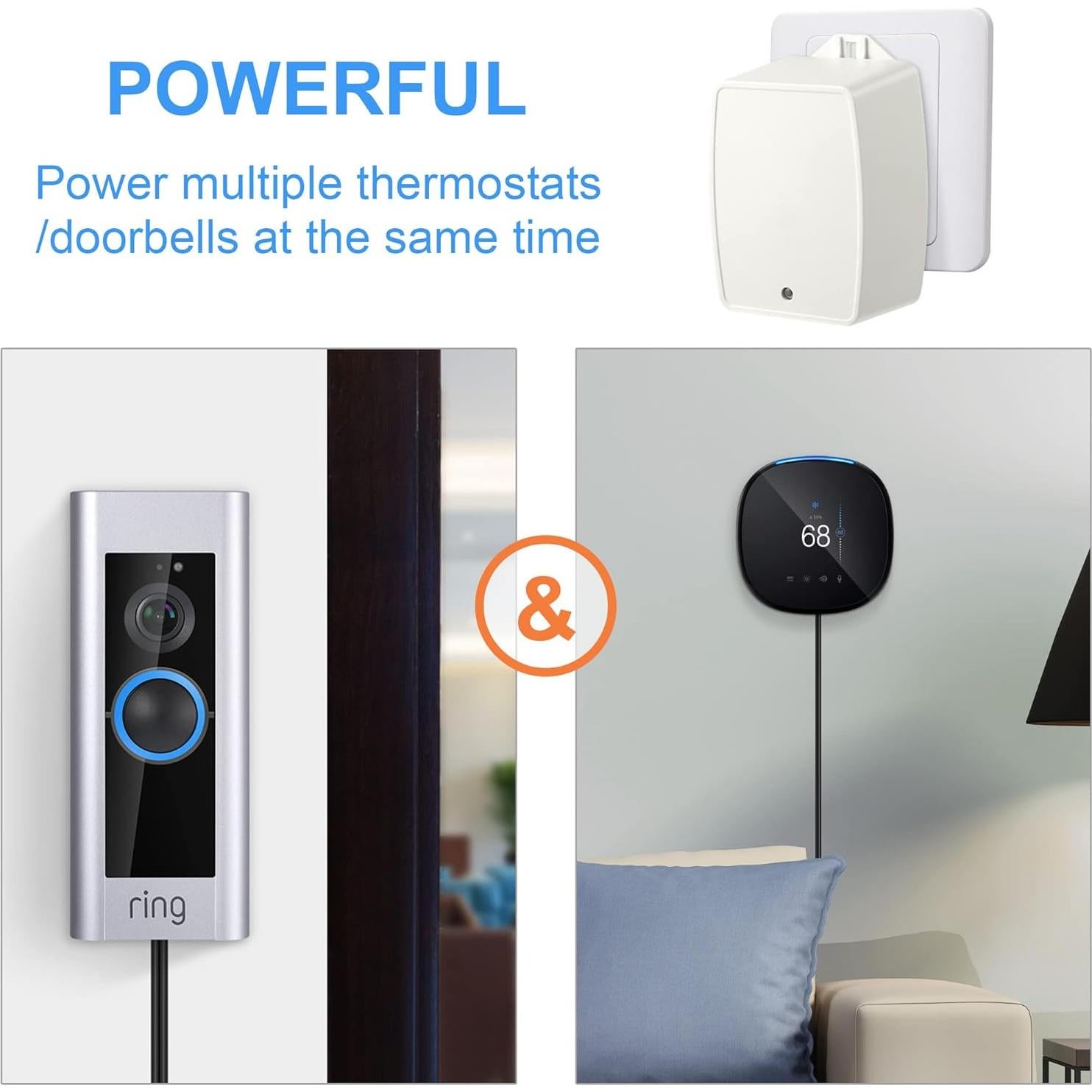 Transformador Hotop 24V 40VA Enchufable con Fusible PTC