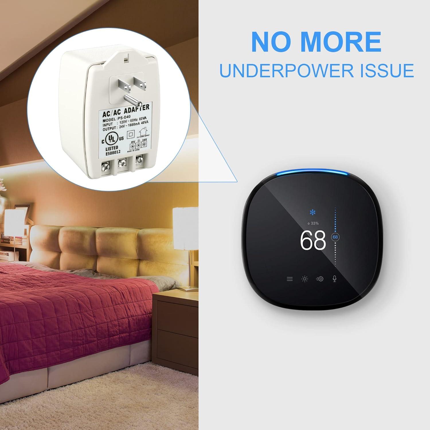 Transformador Hotop 24V 40VA Enchufable con Fusible PTC