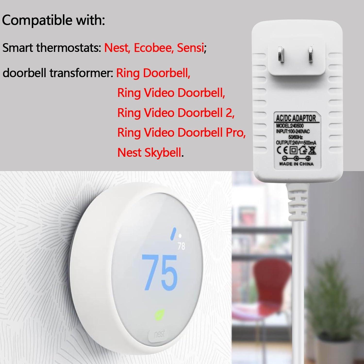 Adaptador C Wire 24V SEEHOM para Termostatos y Timbres