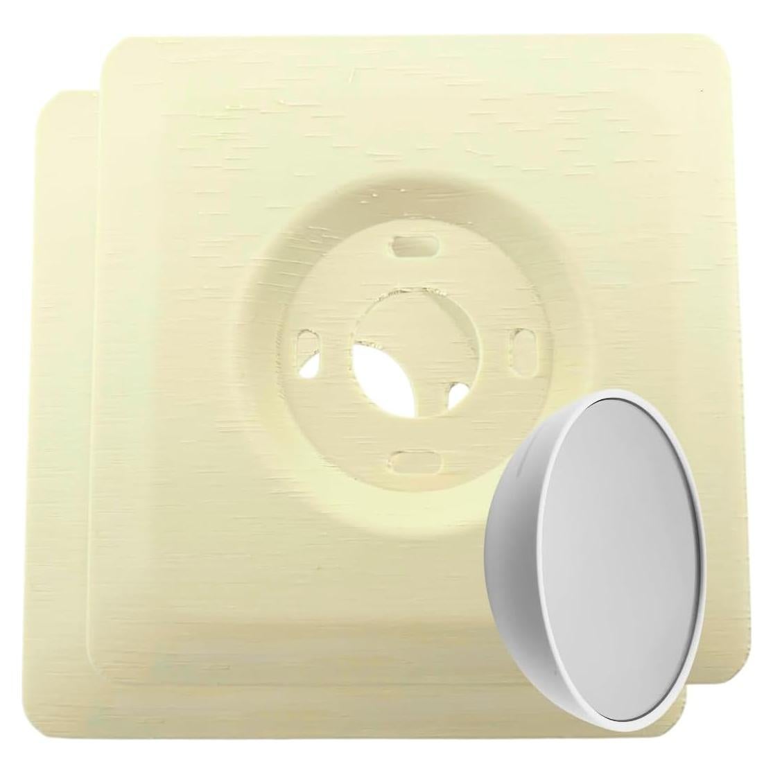 Placas de Pared Cuadradas Beige Toscano Adorna One para Google Nest Thermostat 2020 - 2 Unidades