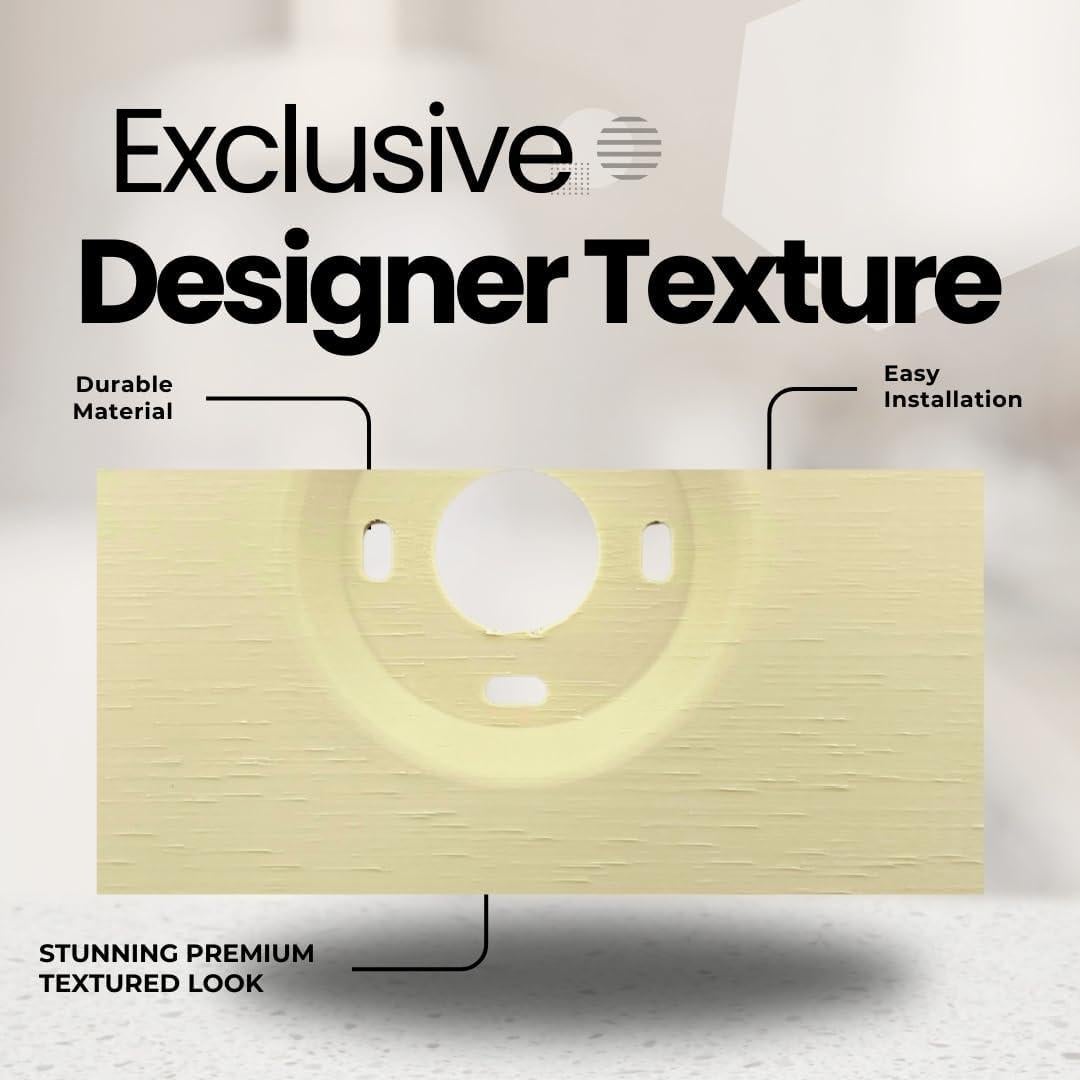 Placas de Pared Cuadradas Beige Toscano Adorna One para Google Nest Thermostat 2020 - 2 Unidades