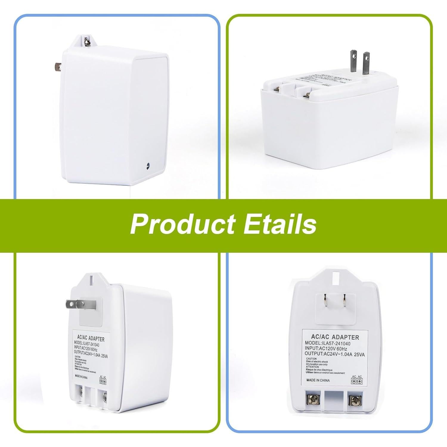 Transformador 24V CA XZGM 25VA para Timbres y Termostatos