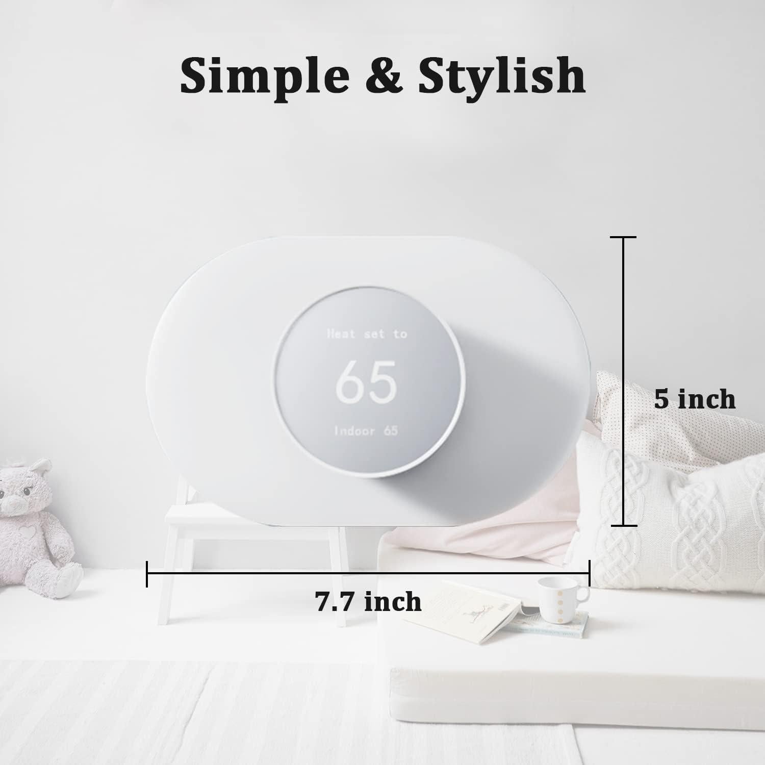 Kit Cubierta Placa de Pared HOGEE para Google Nest 2020 - Blanco