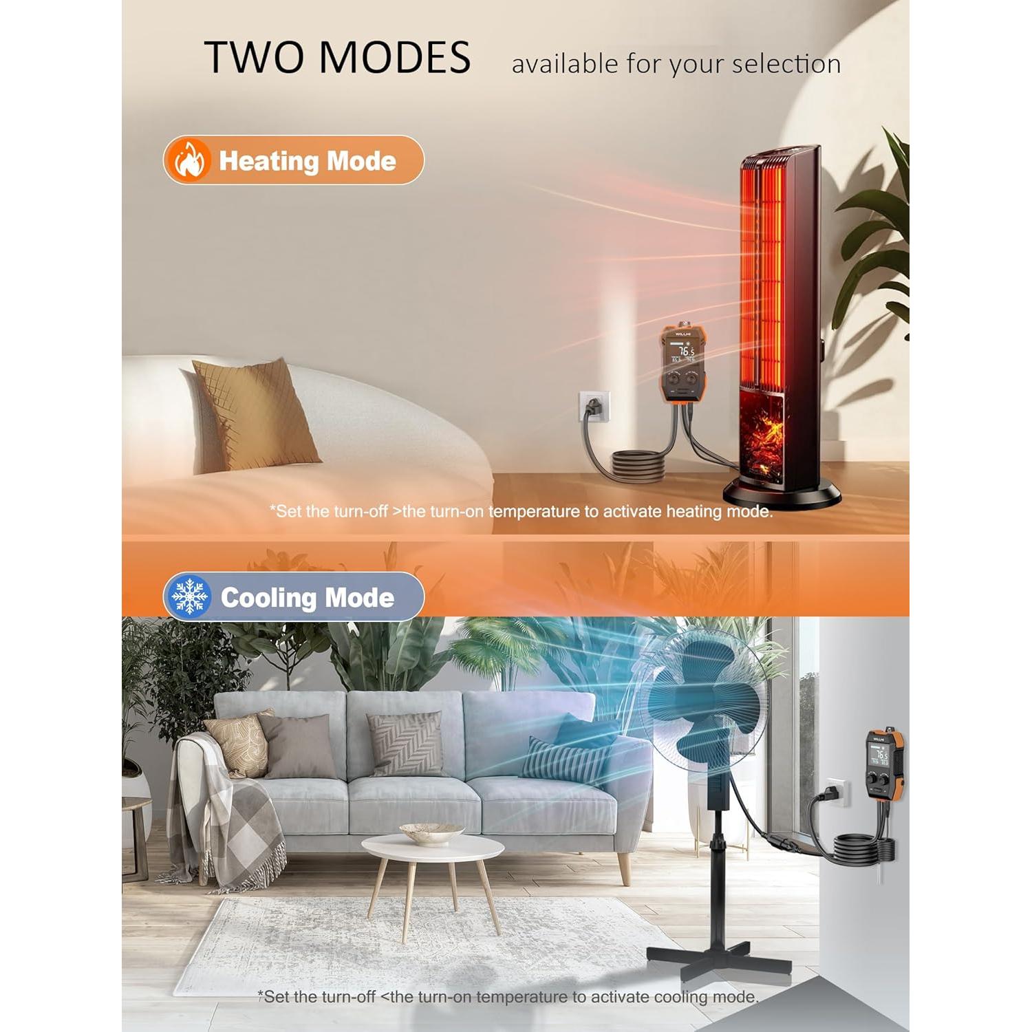 Controlador de Temperatura Digital WILLHI WH2408 1200W