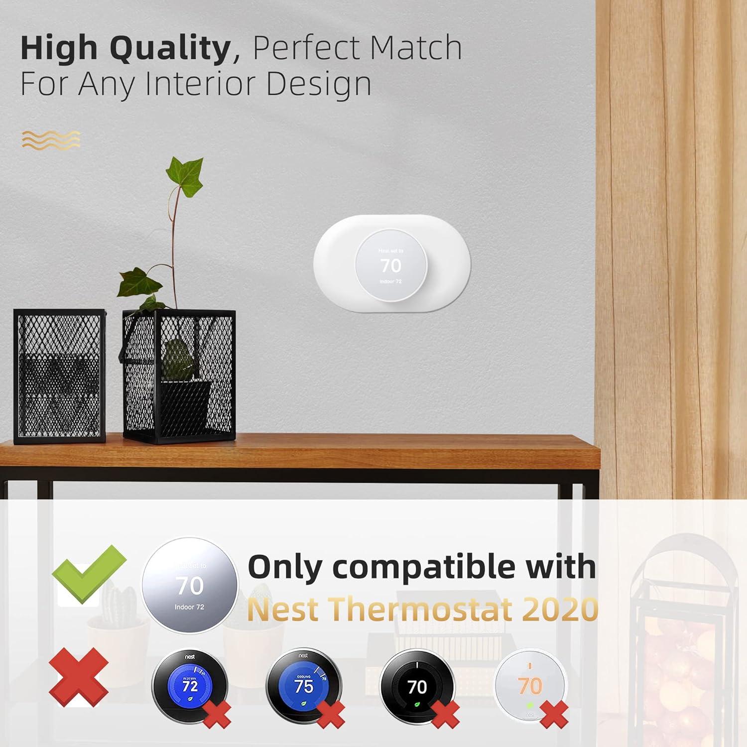 Cubierta de Pared para Termostato Nest 2020 Alerktify Nieve