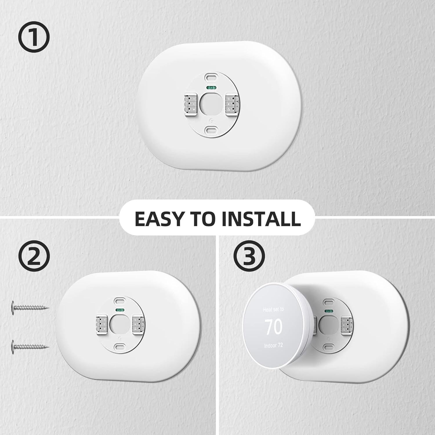 Cubierta de Pared para Termostato Nest 2020 Alerktify Nieve