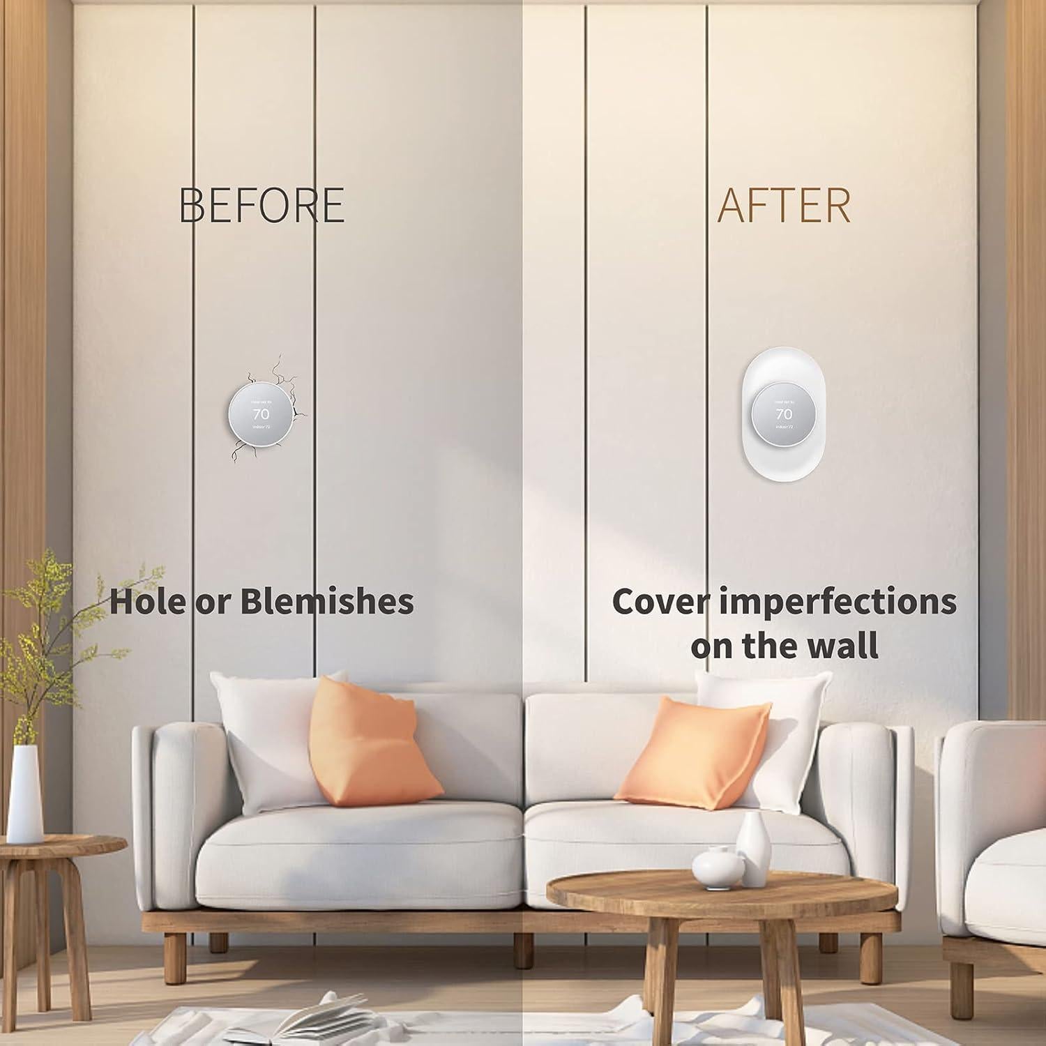 Placa de Pared para Termostato Nest Ximoon GA01837 Compatible