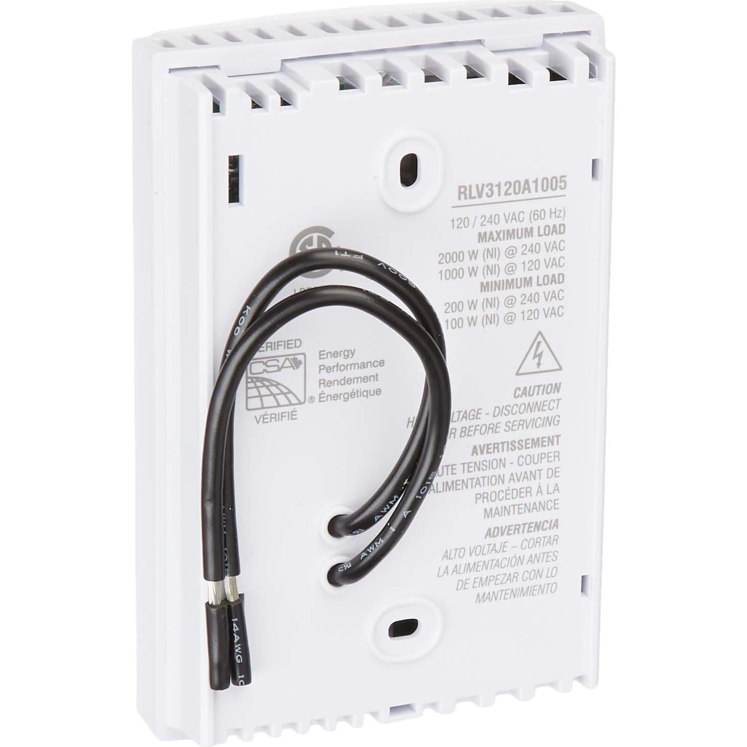 Termostato Digital No Programable Honeywell RLV3120A 240V