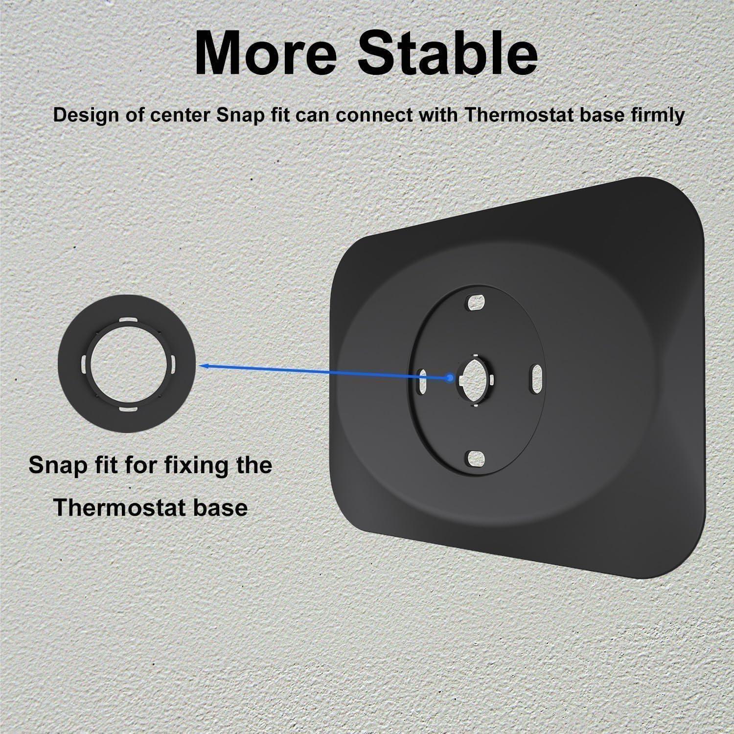 Cubierta de Placa de Pared BAOKZZOM para Termostato Nest 4