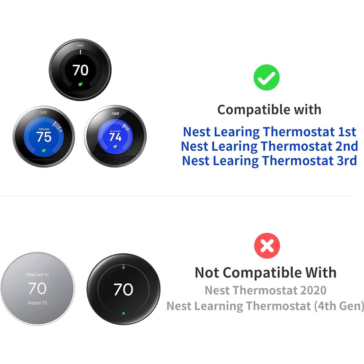 Cubierta de Pared para Termostato Google Nest Petrichor Blanca