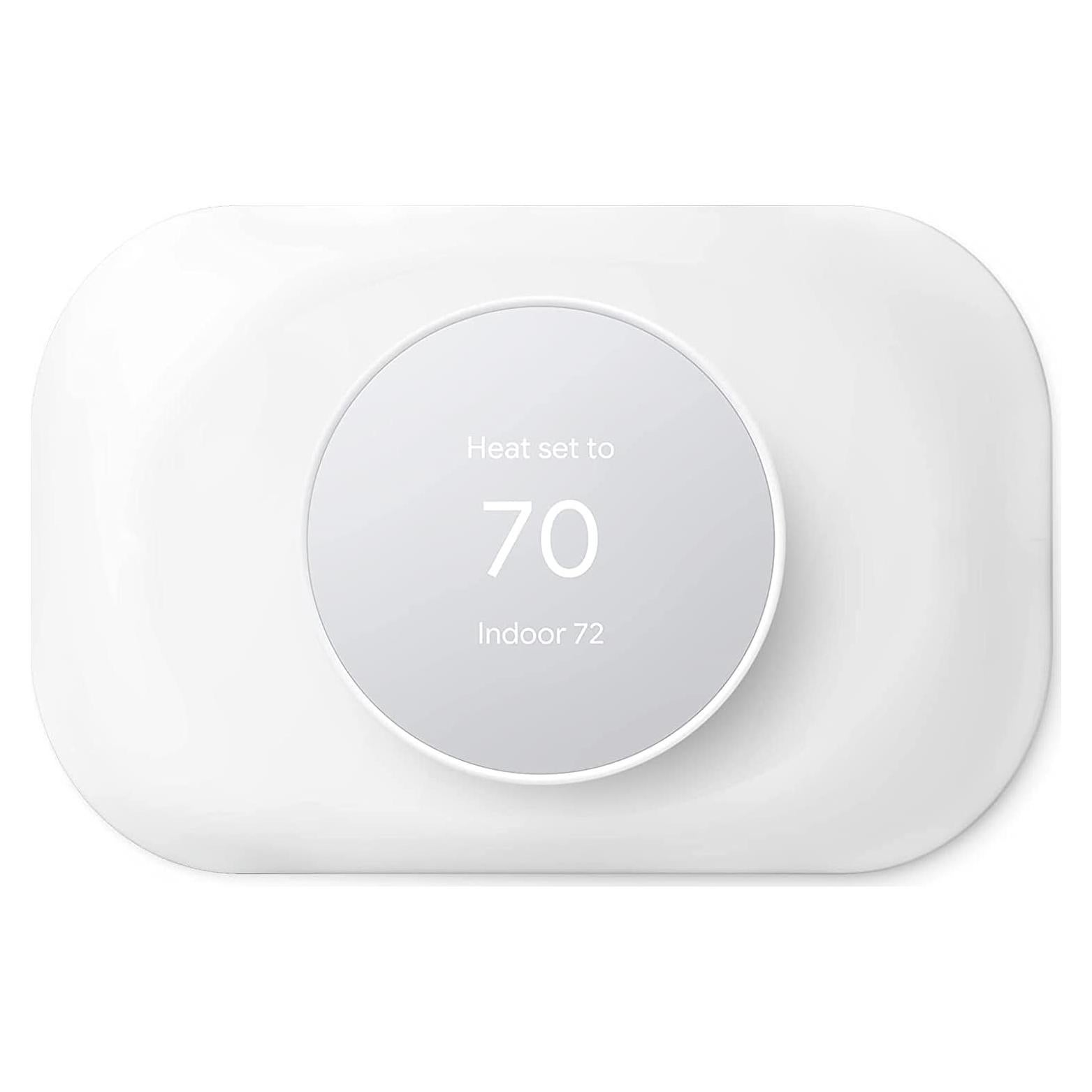 Cubierta de Placa de Pared para Termostato Nest Petrichor Blanco