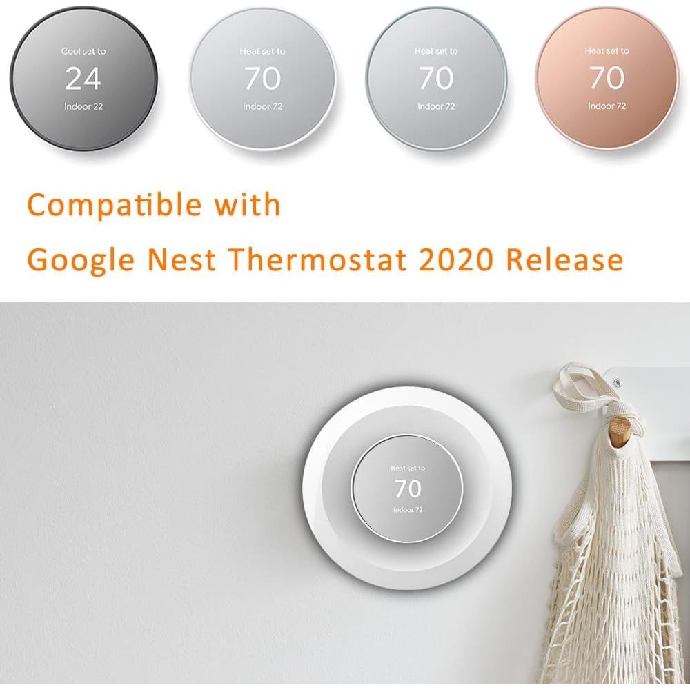 Placa de Pared AutoSonic para Termostato Nest 2020 Nieve
