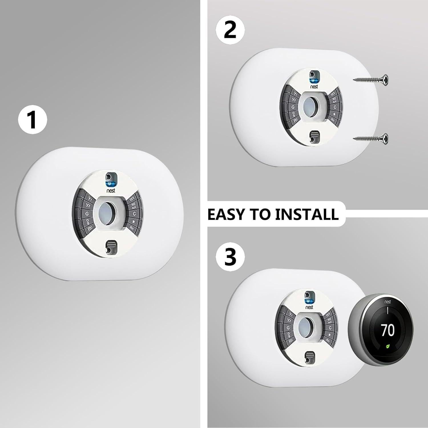 Kit de recubrimiento de pared Betensh para Google Nest Thermostat 1ª/2ª/3ª