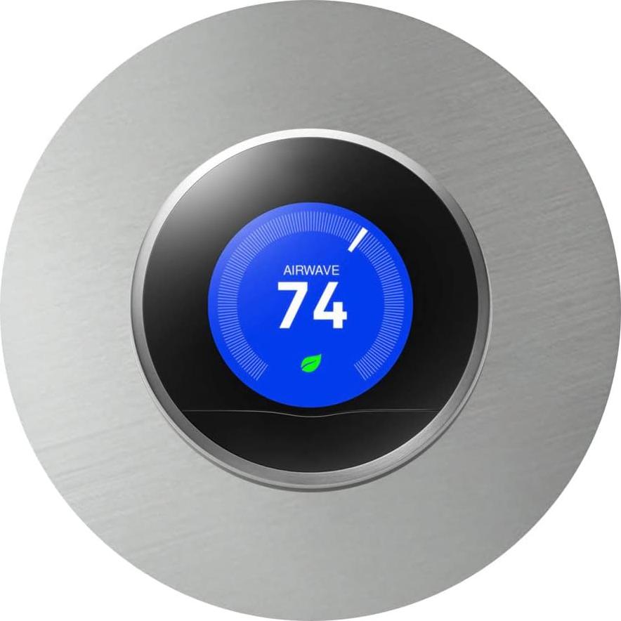 Placa de Acero Inoxidable para Termostato Nest 6" Performore