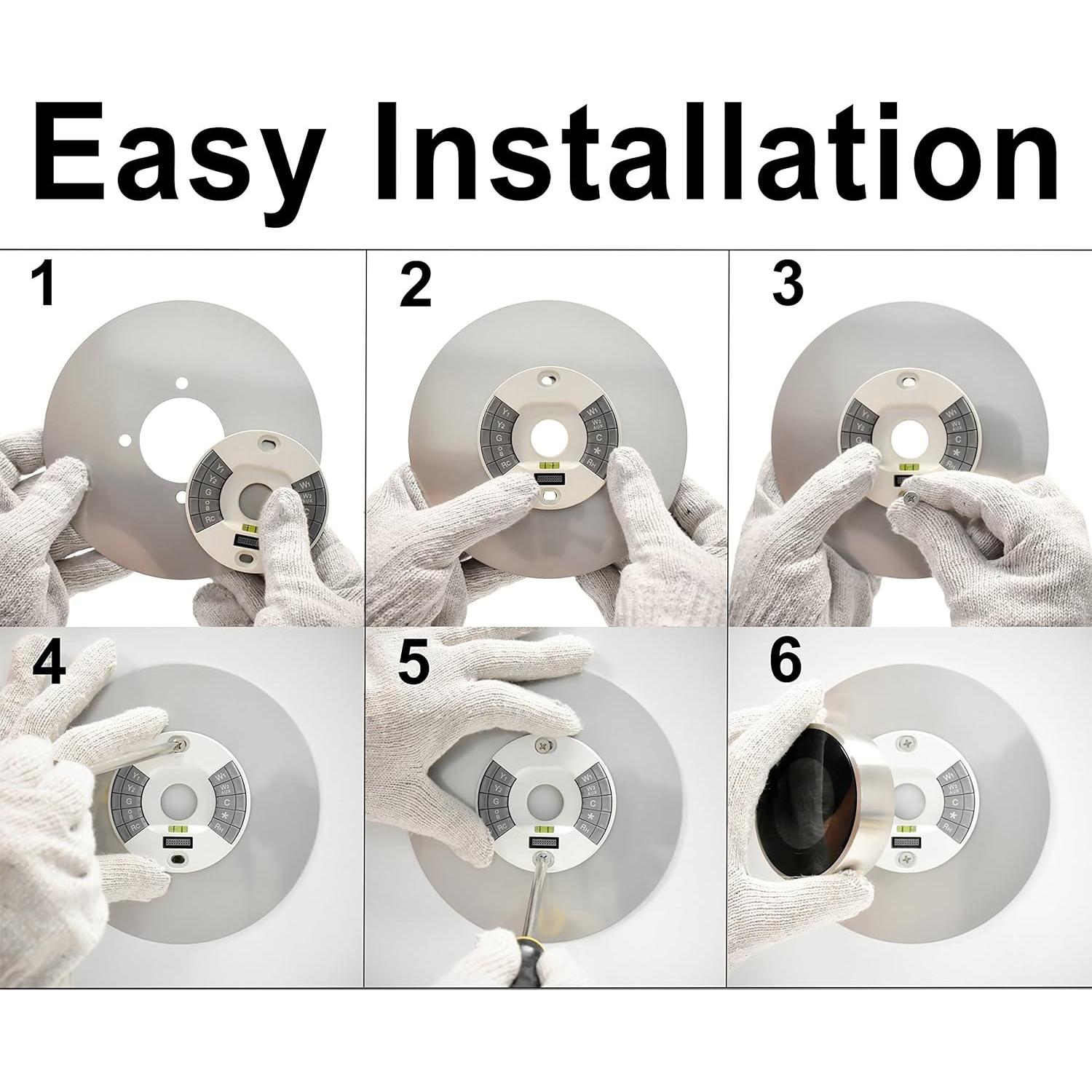 Placa de Acero Inoxidable para Termostato Nest 6" Performore