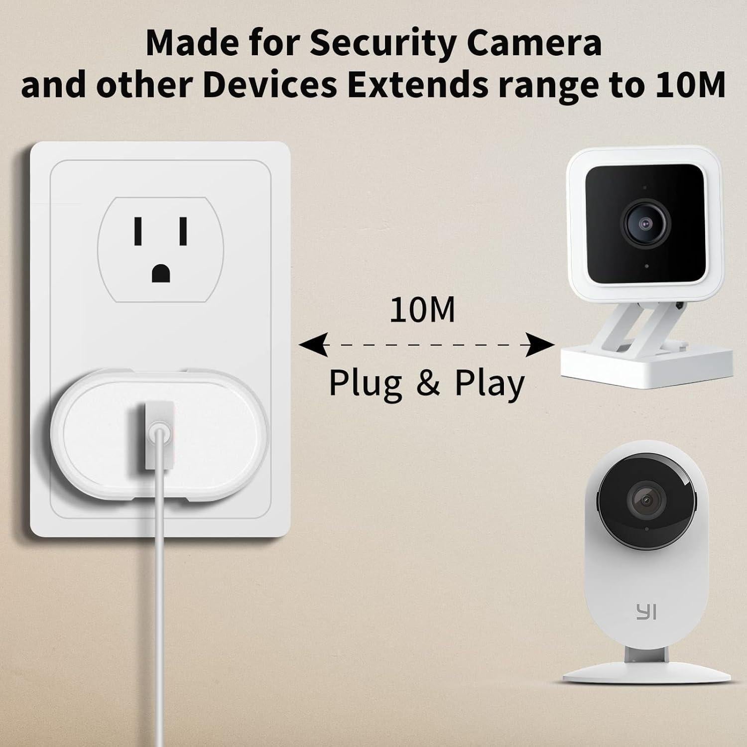 Cable de Carga Micro USB 10m ACAGET con 10 Clips