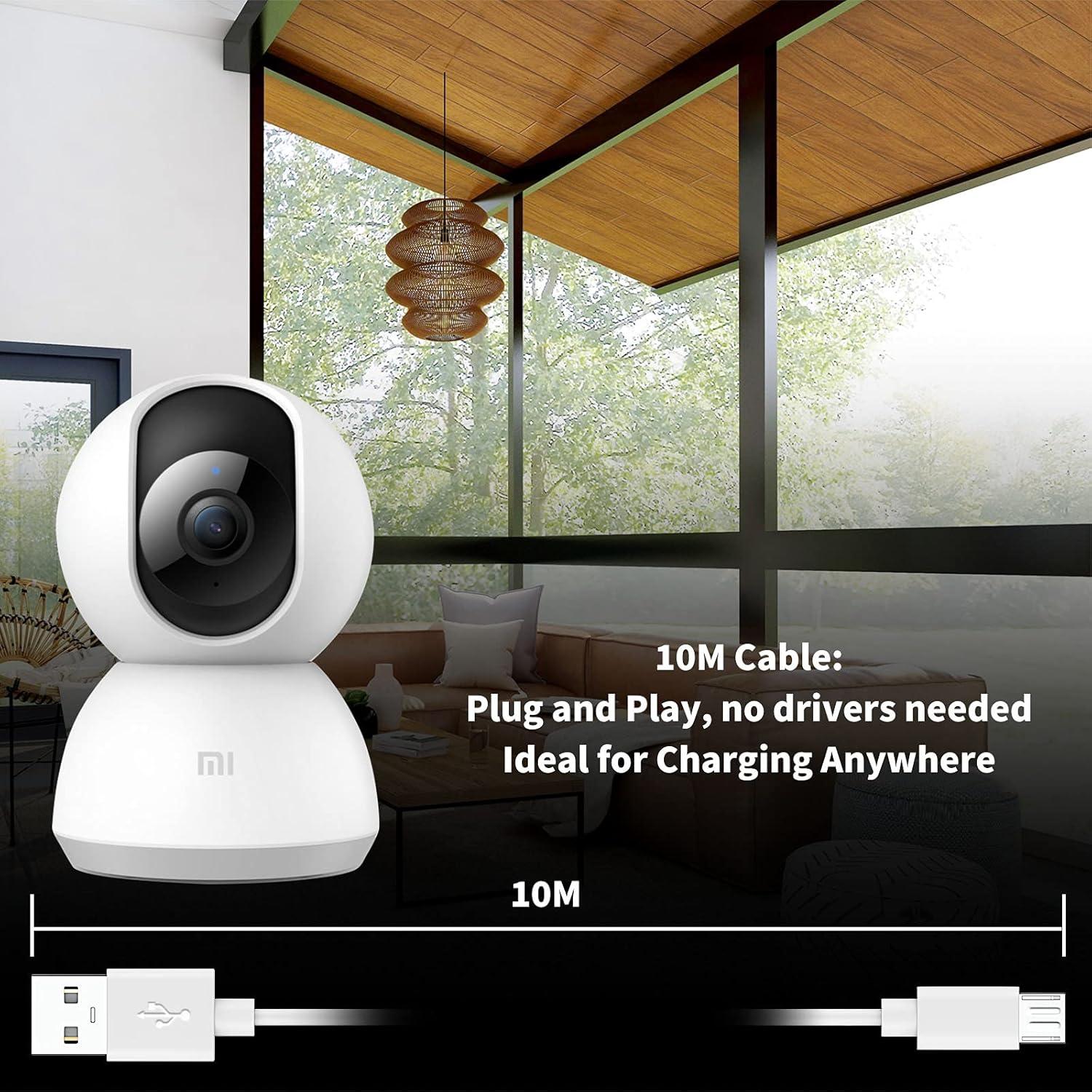 Cable de Carga Micro USB 10m ACAGET con 10 Clips