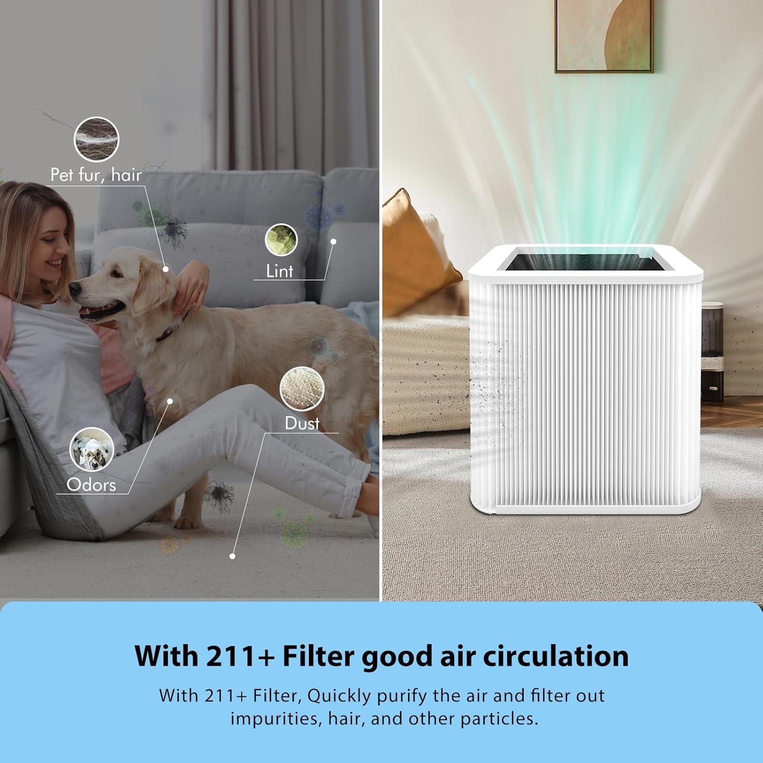 Paquete de 2 Filtros HEPA H13 FFAC para Purificador 211+