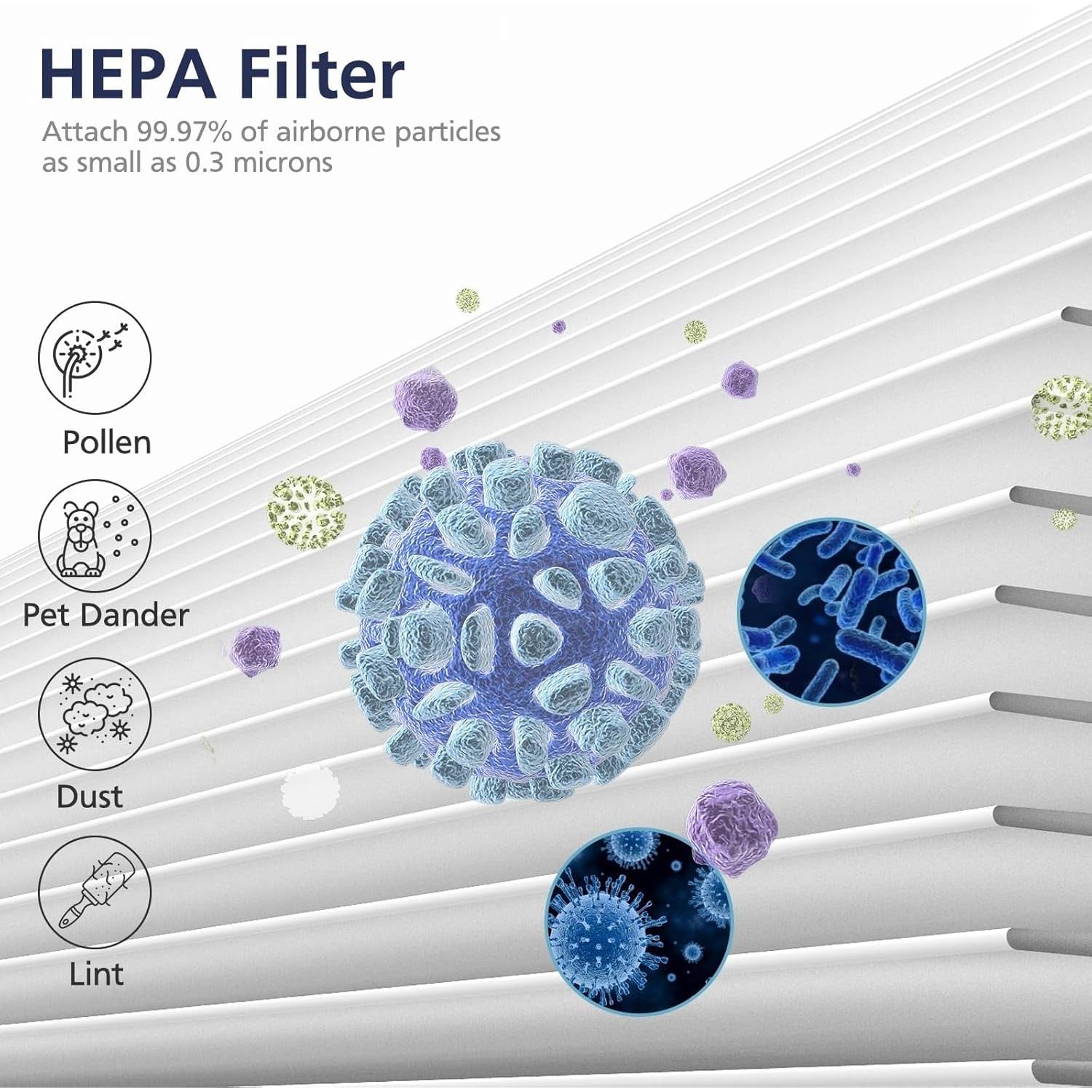 Filtro HEPA y Carbón Activado Cabiclean 211i Max - 2 Paquete