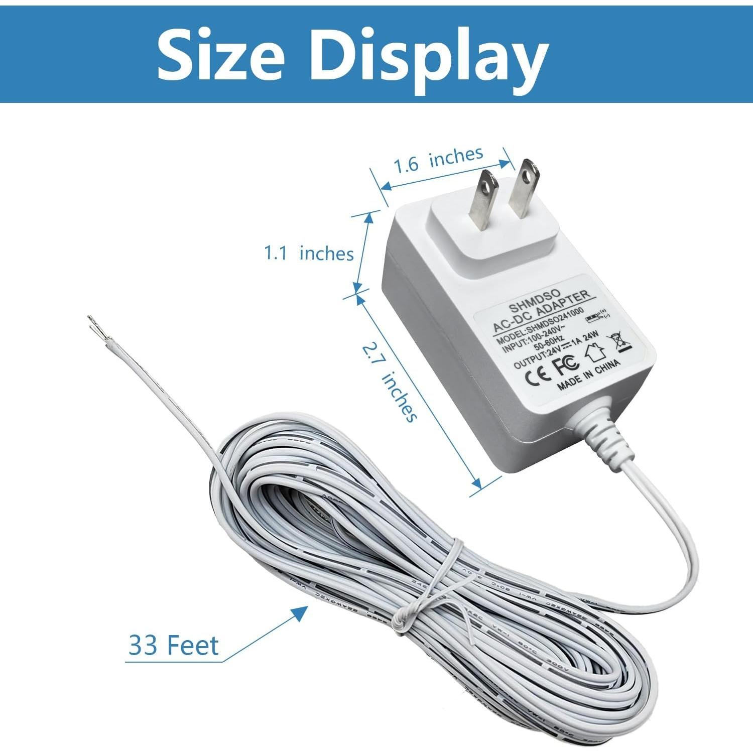 Fuente de Alimentación DC 24V SHMDSO 10m para Dispositivos