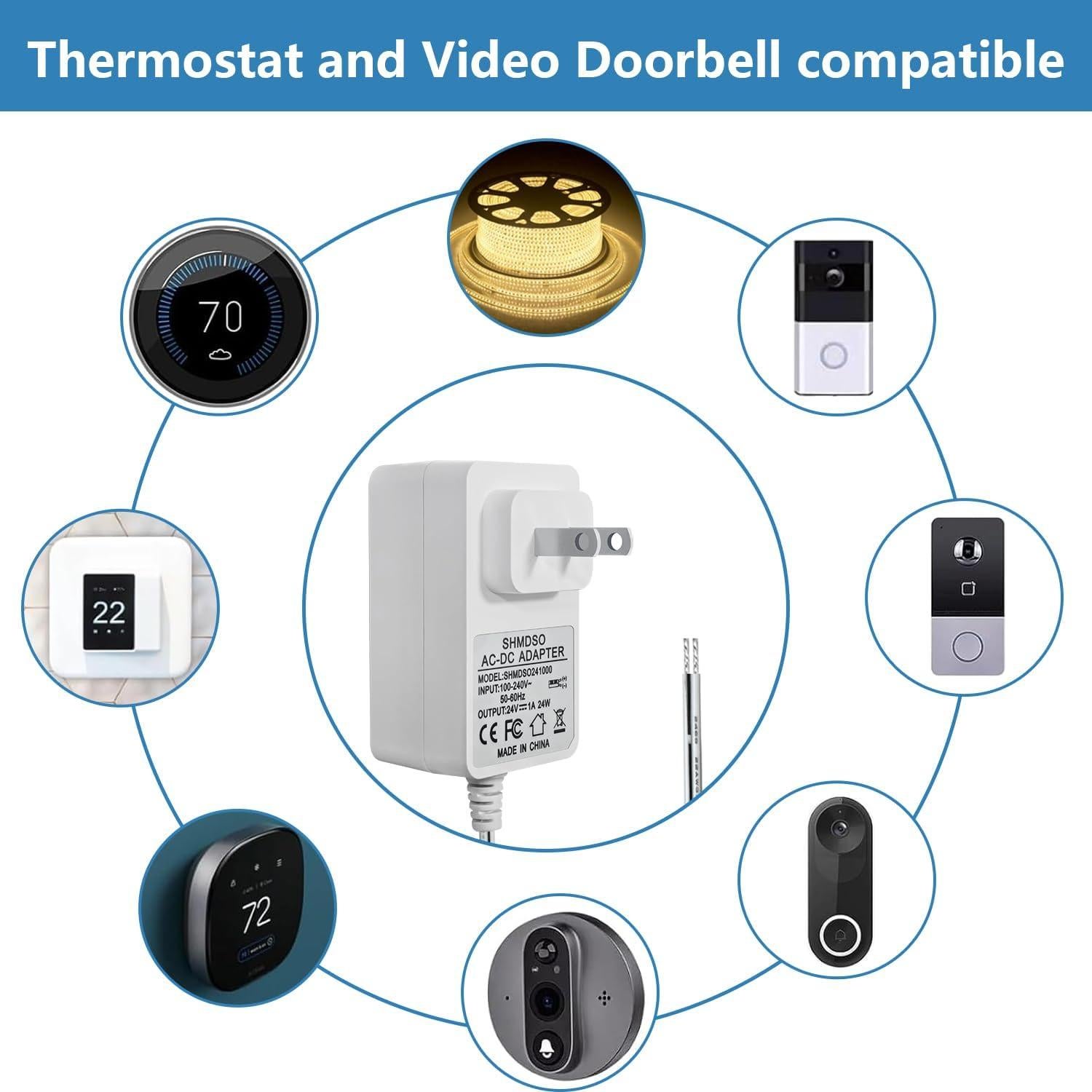 Fuente de Alimentación DC 24V SHMDSO 10m para Dispositivos
