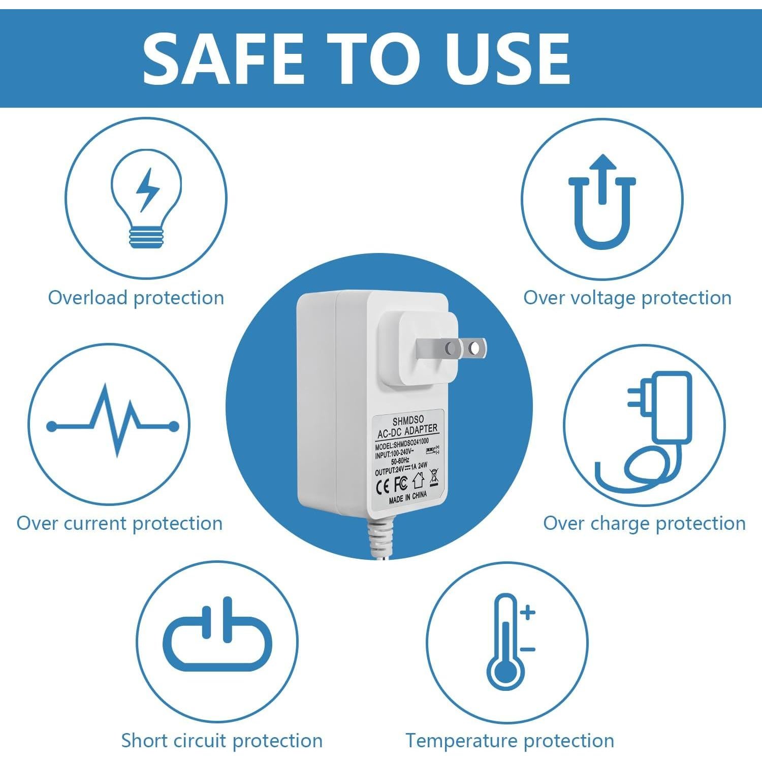 Fuente de Alimentación DC 24V SHMDSO 10m para Dispositivos