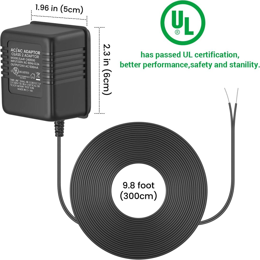 Transformador AC 24V Auspow para Timbres y Termostatos