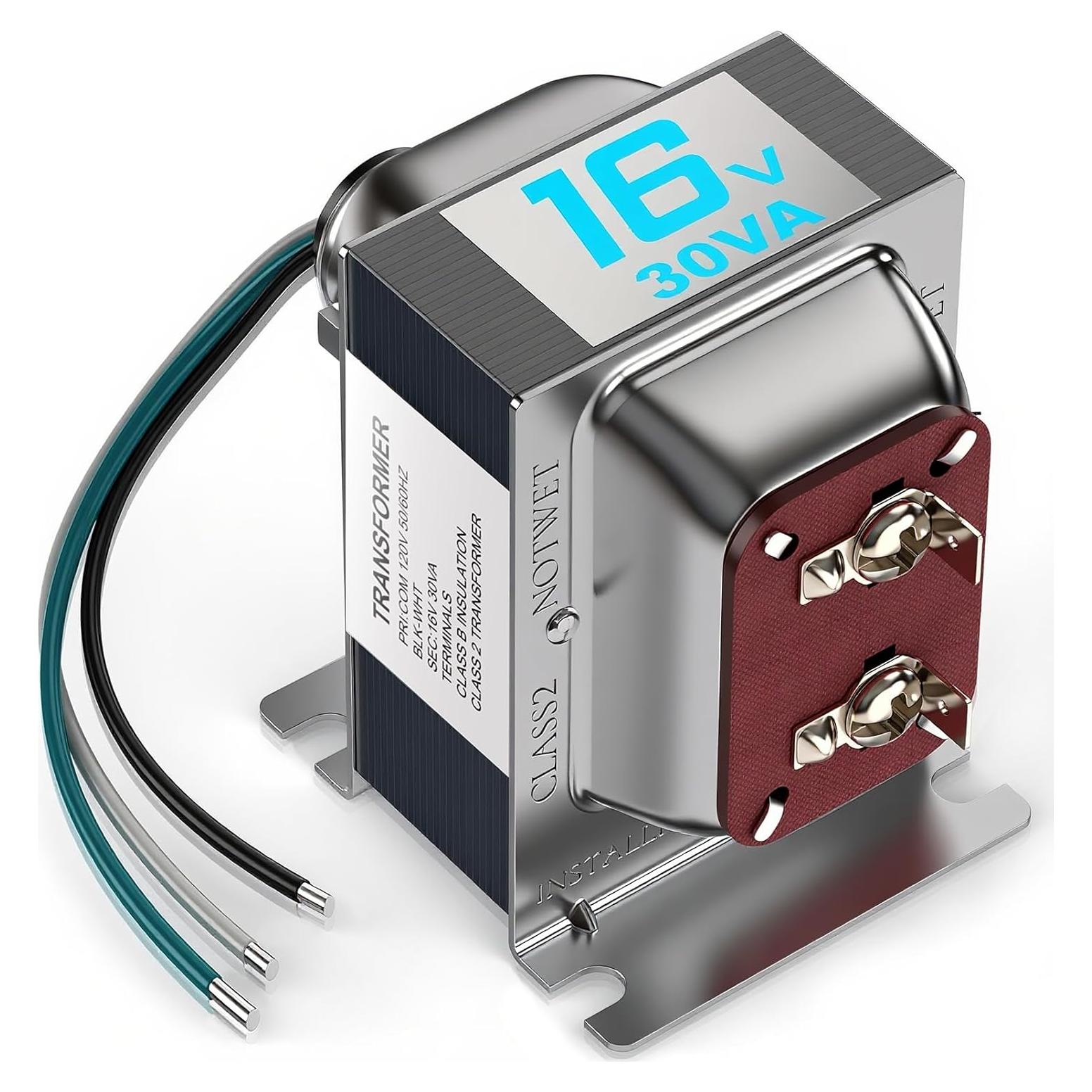 Transformador de Timbre 16V 30VA Cwowhihui Compatible Nest Ring