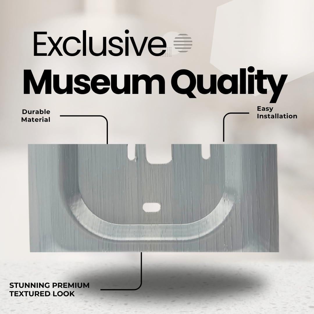 Placa de Pared Cuadrada Adorna One Silver Sheen para Ecobee